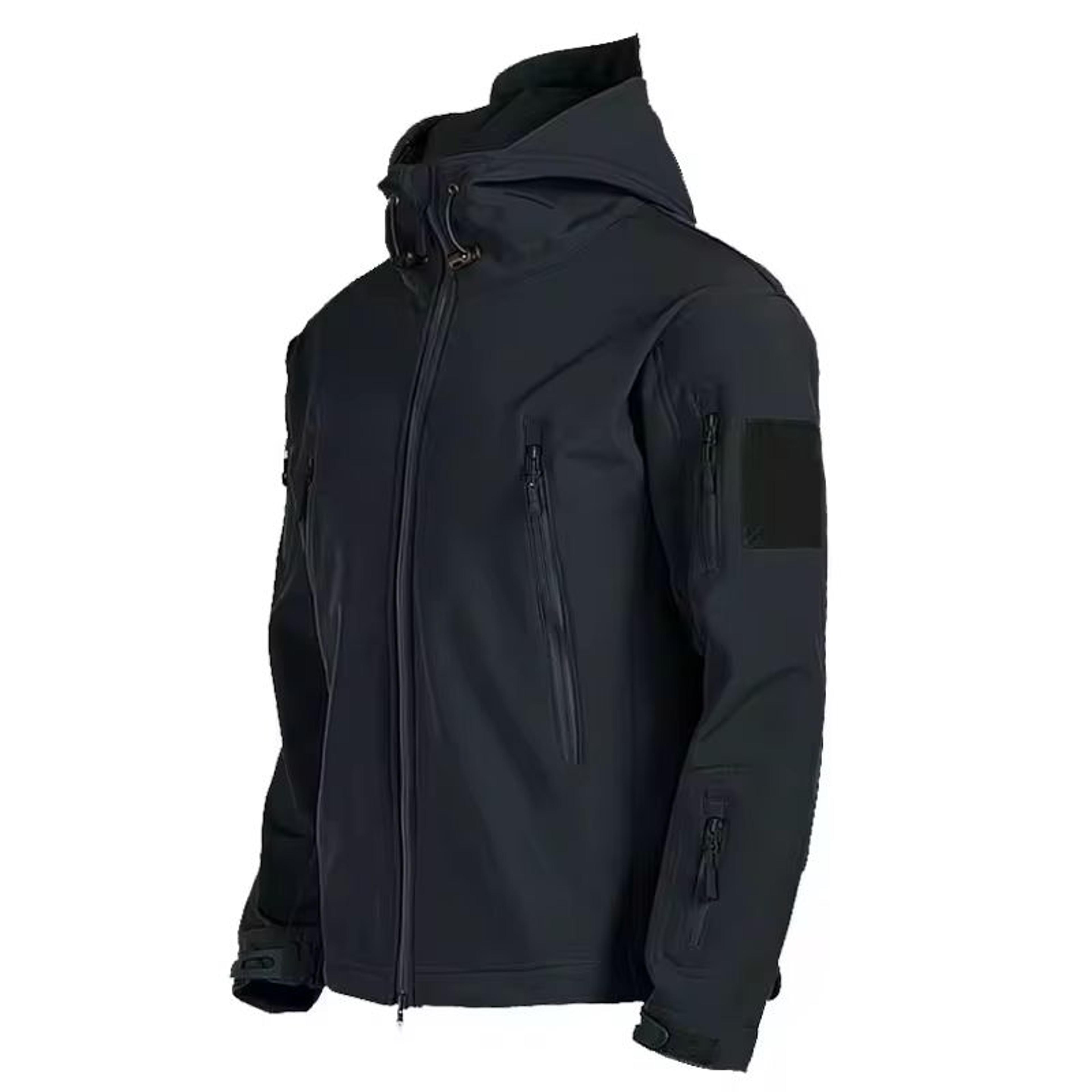 Tactical Soft Shell Military Jacket For Men Windproof Waterproof Outdoor Combat Coat With Hood 2