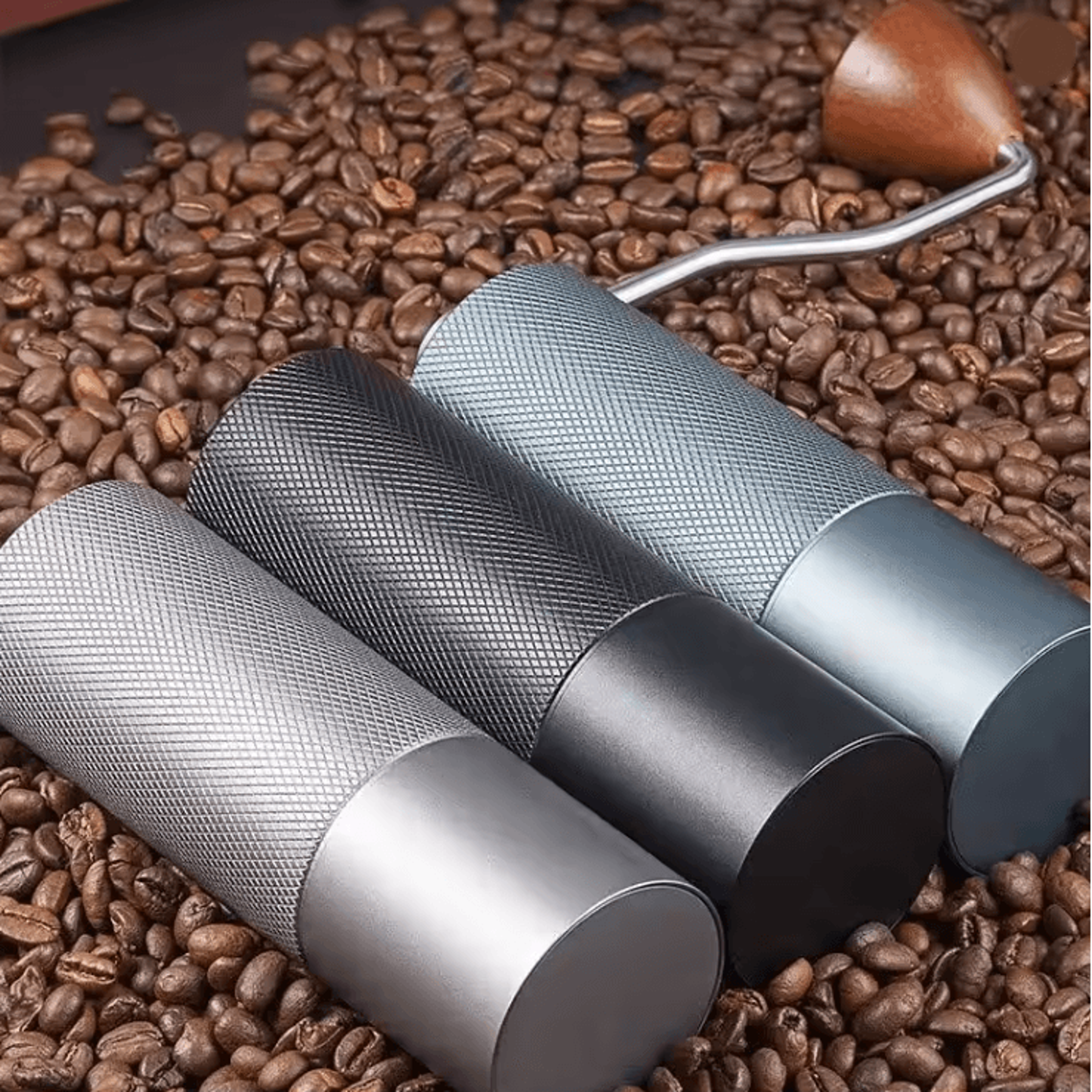 Professional Manual Coffee Grinder Stainless Steel Adjustable Burr Mill 0