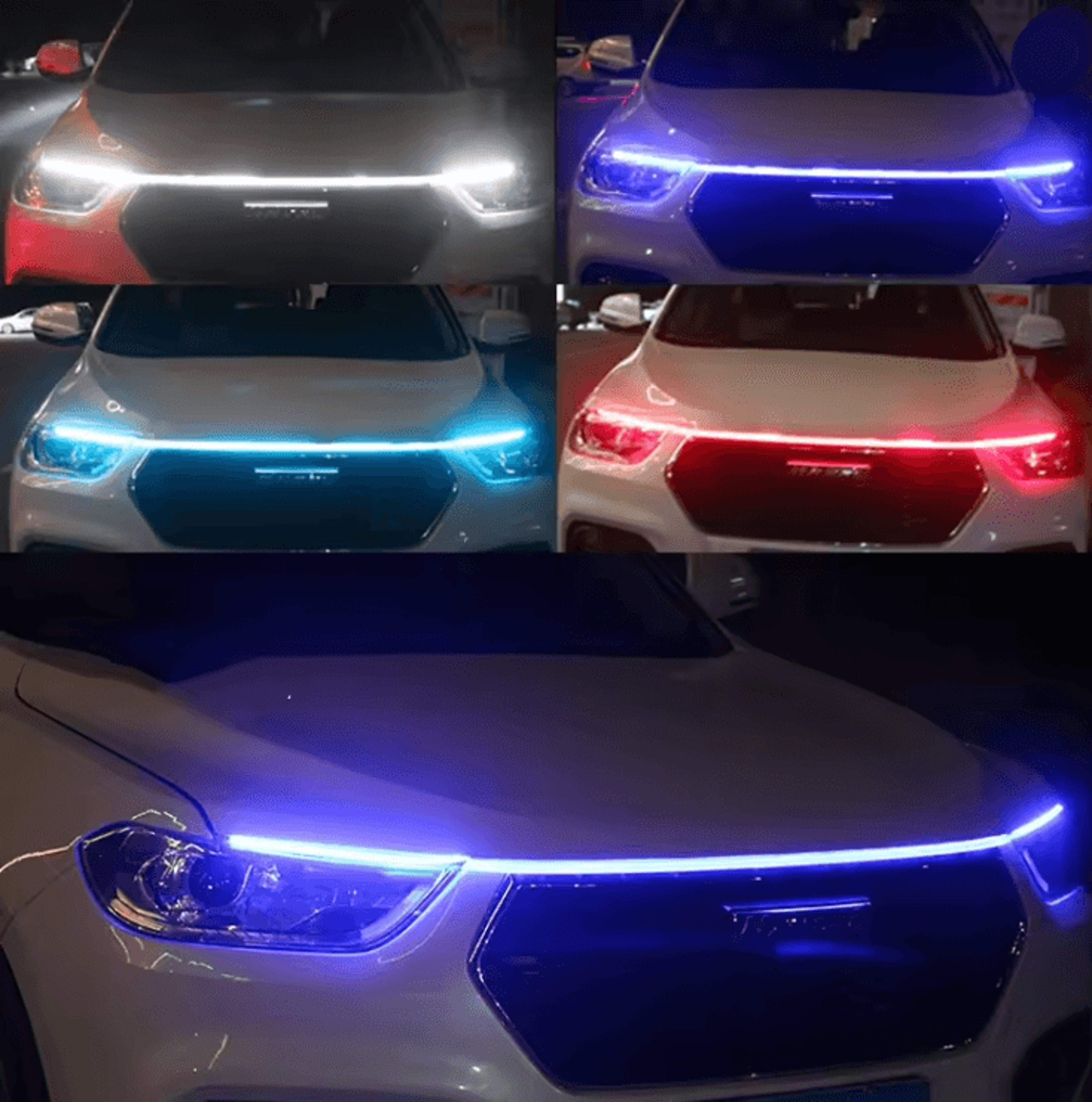 LED Daytime Running Light Car Hood Decorative Ambient Strip 0