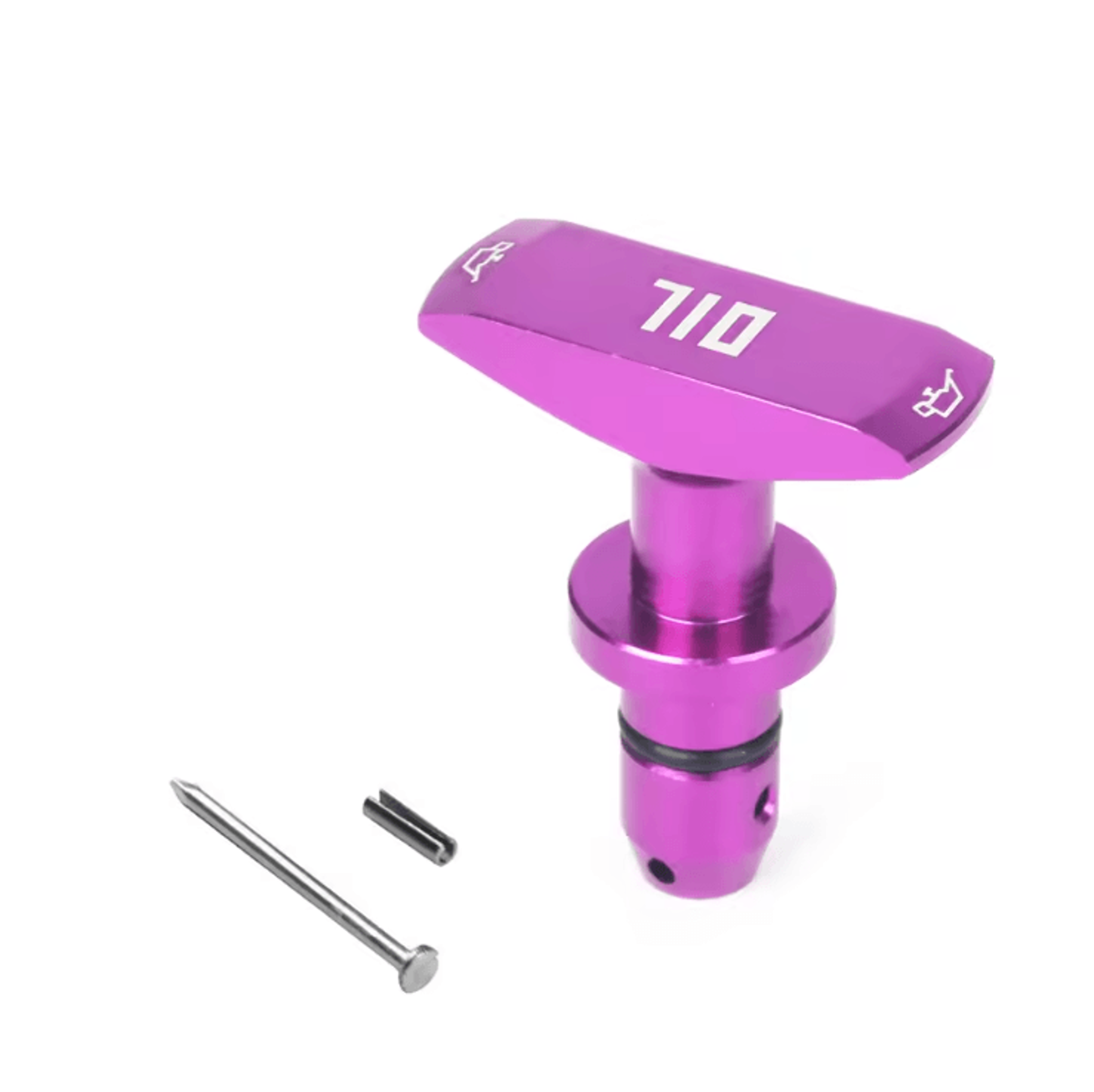 PrecisionGrip Billet Aluminum Oil Dipstick Pull Handle For Ford Mustang GT V8 GT500 2