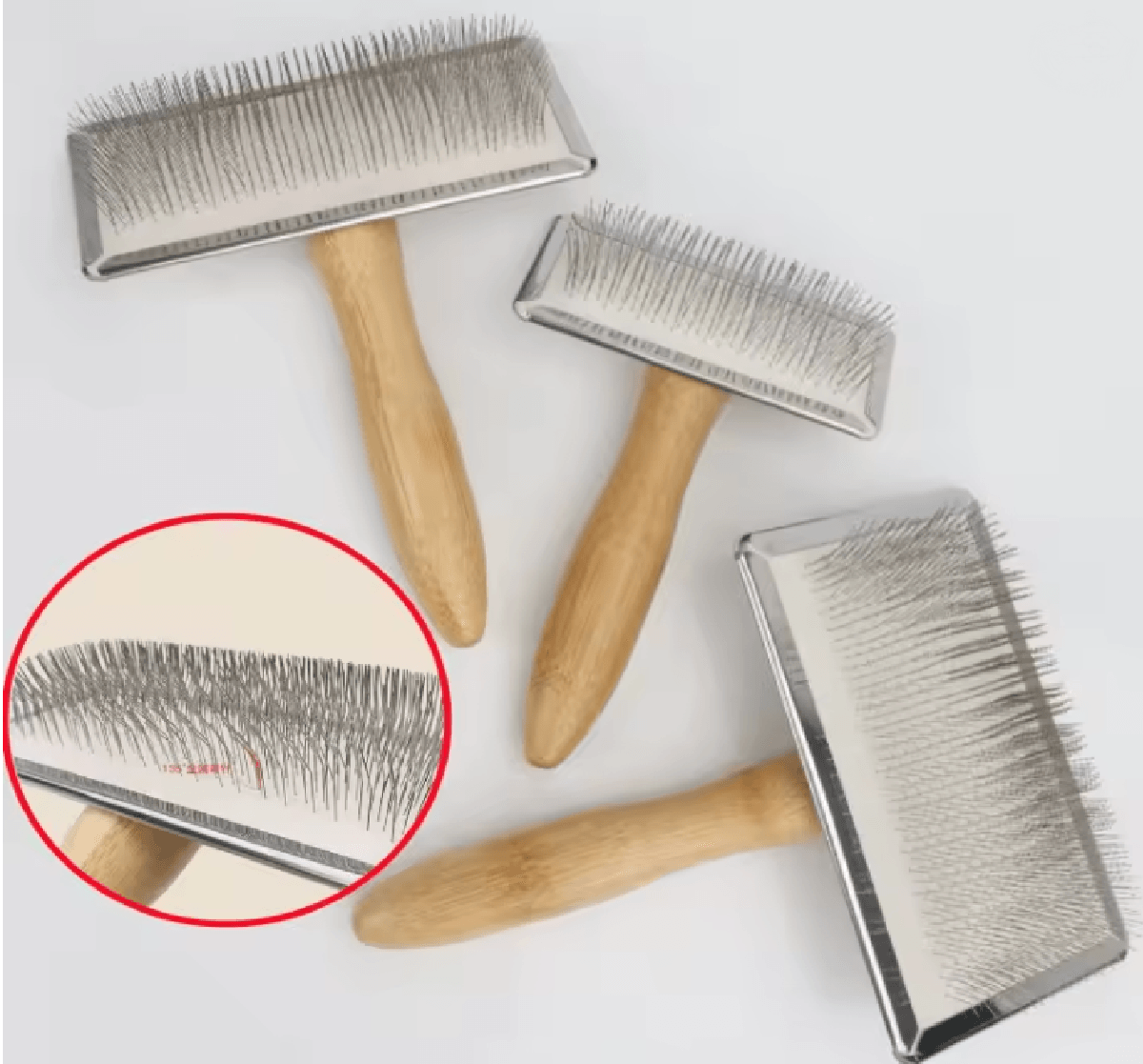 pawease solid wood pet grooming comb