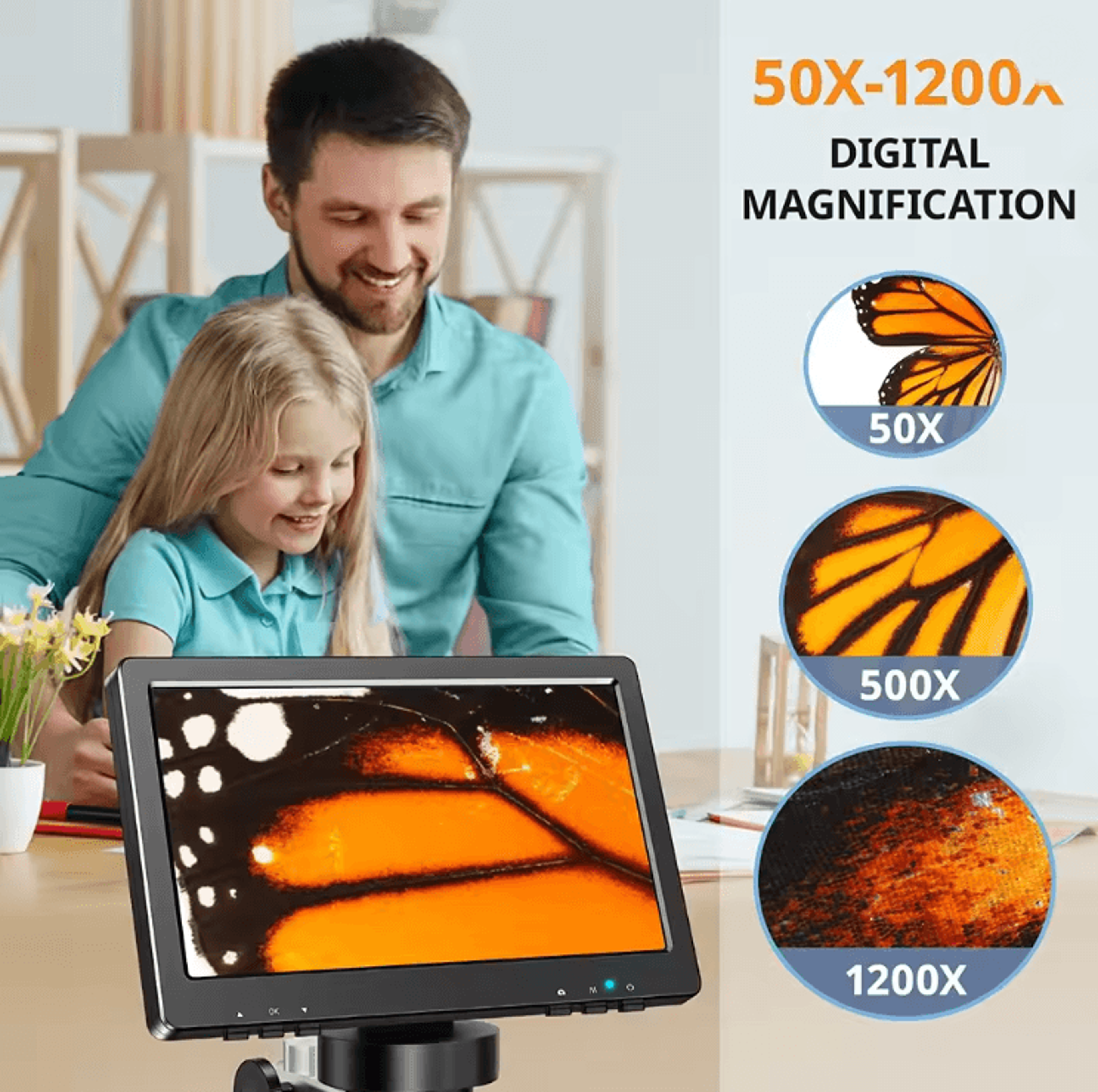 ProView 1200X Digital Microscope With LED Illumination 1