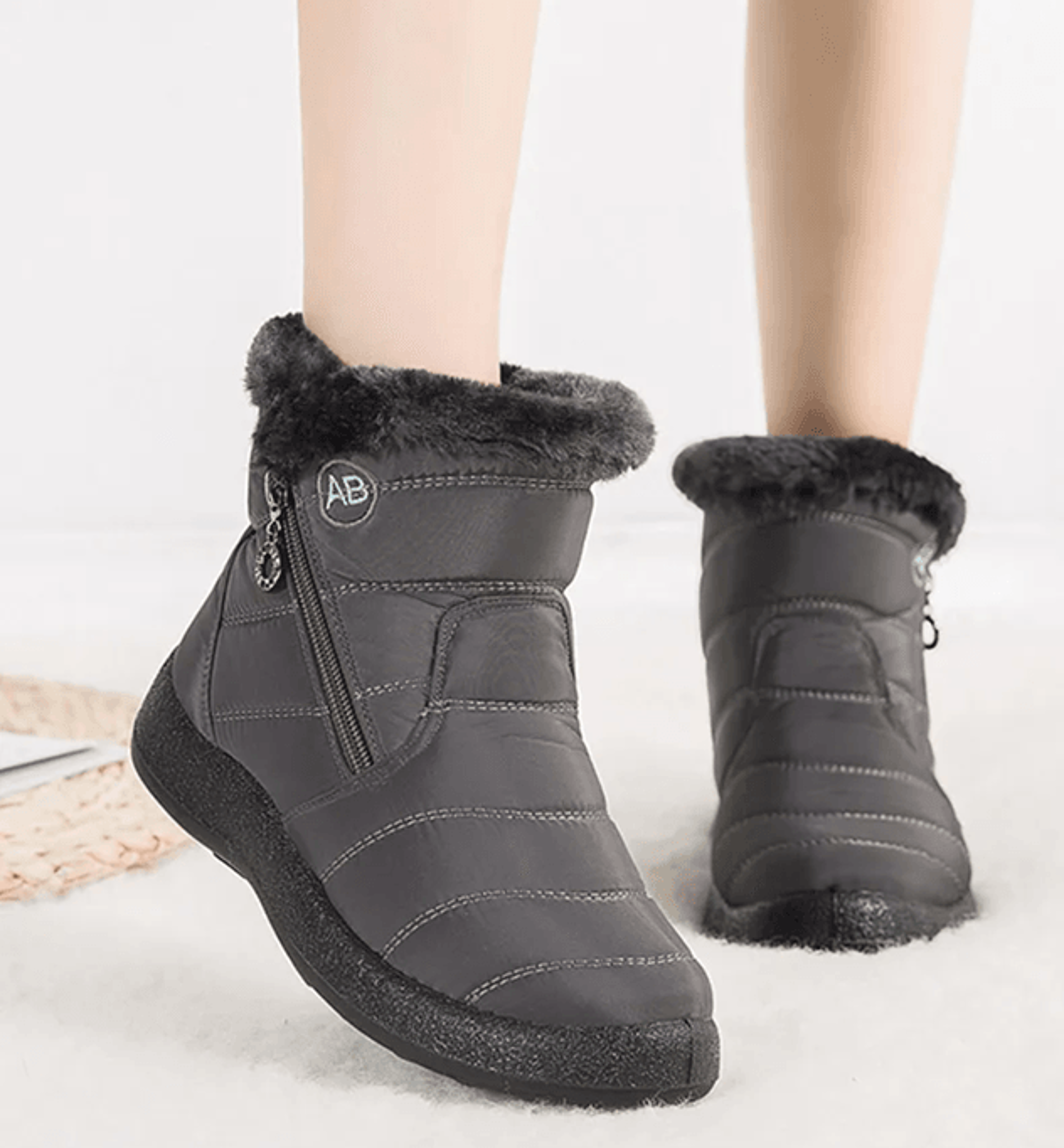 CozyStep Waterproof Fur Lined Winter Ankle Boots For Women 0