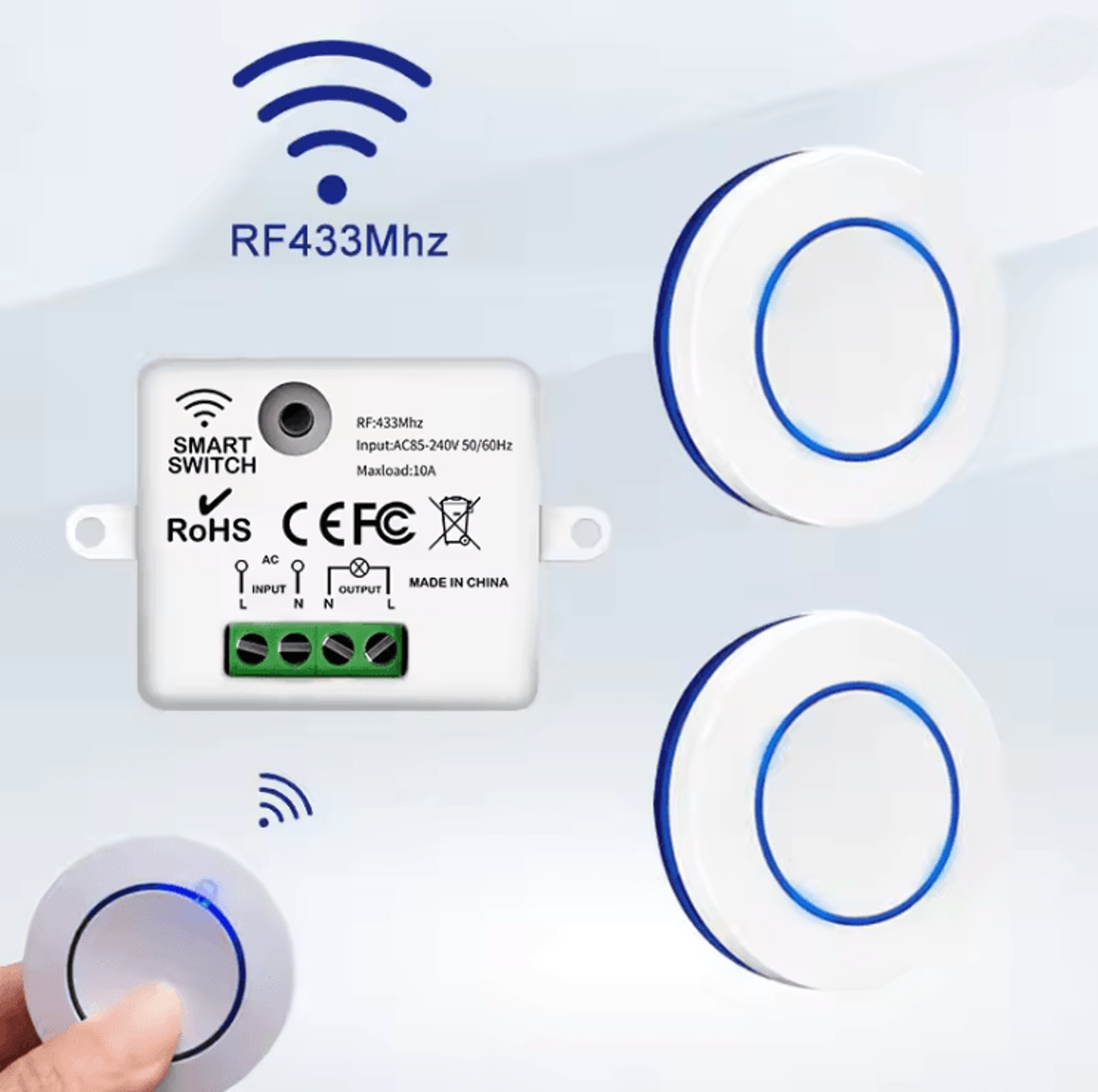 lumisync wireless rf light switch with remote control