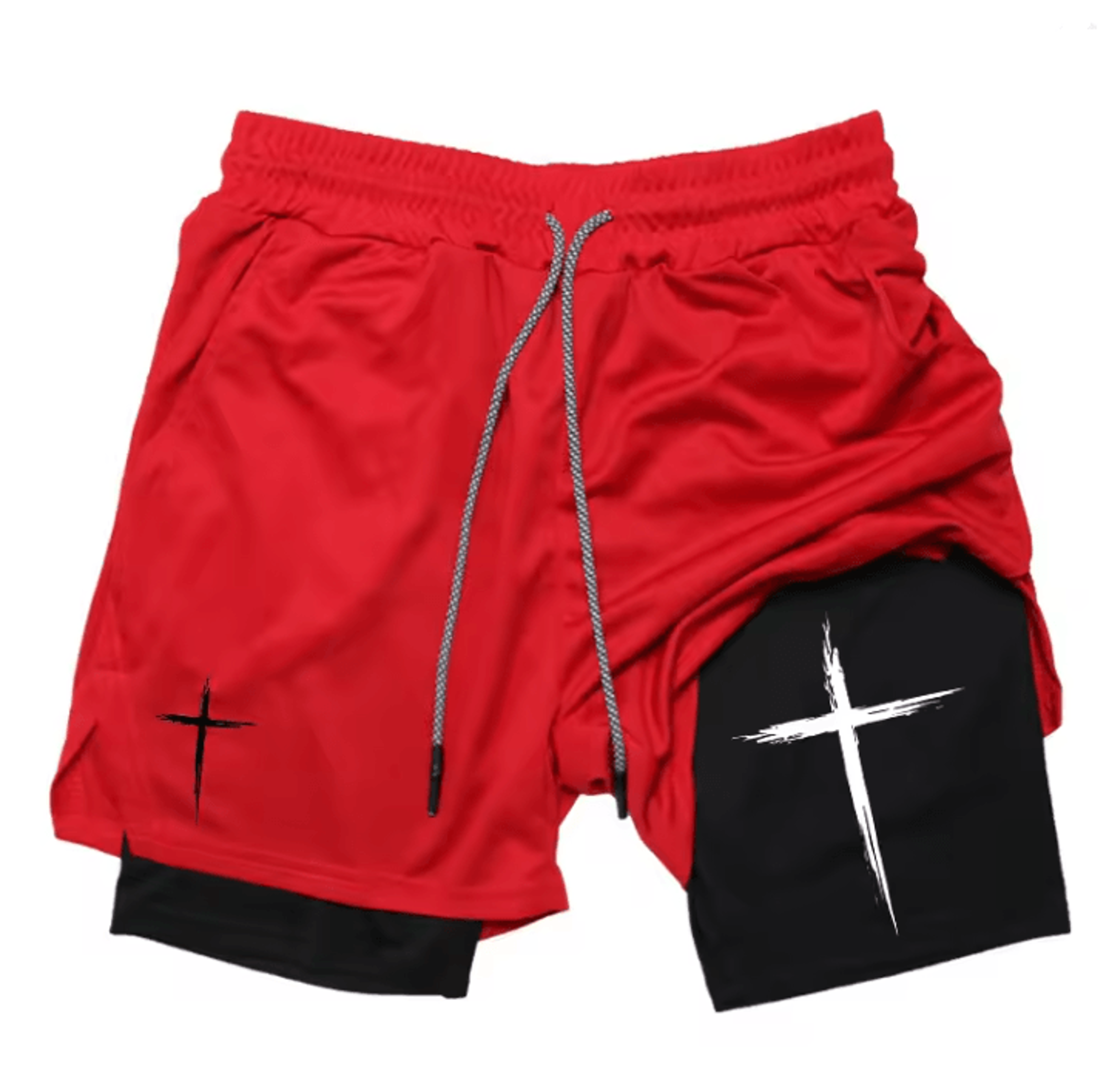FlexCore 2 In 1 Mens Performance Shorts  Breathable Gym Running Shorts 5