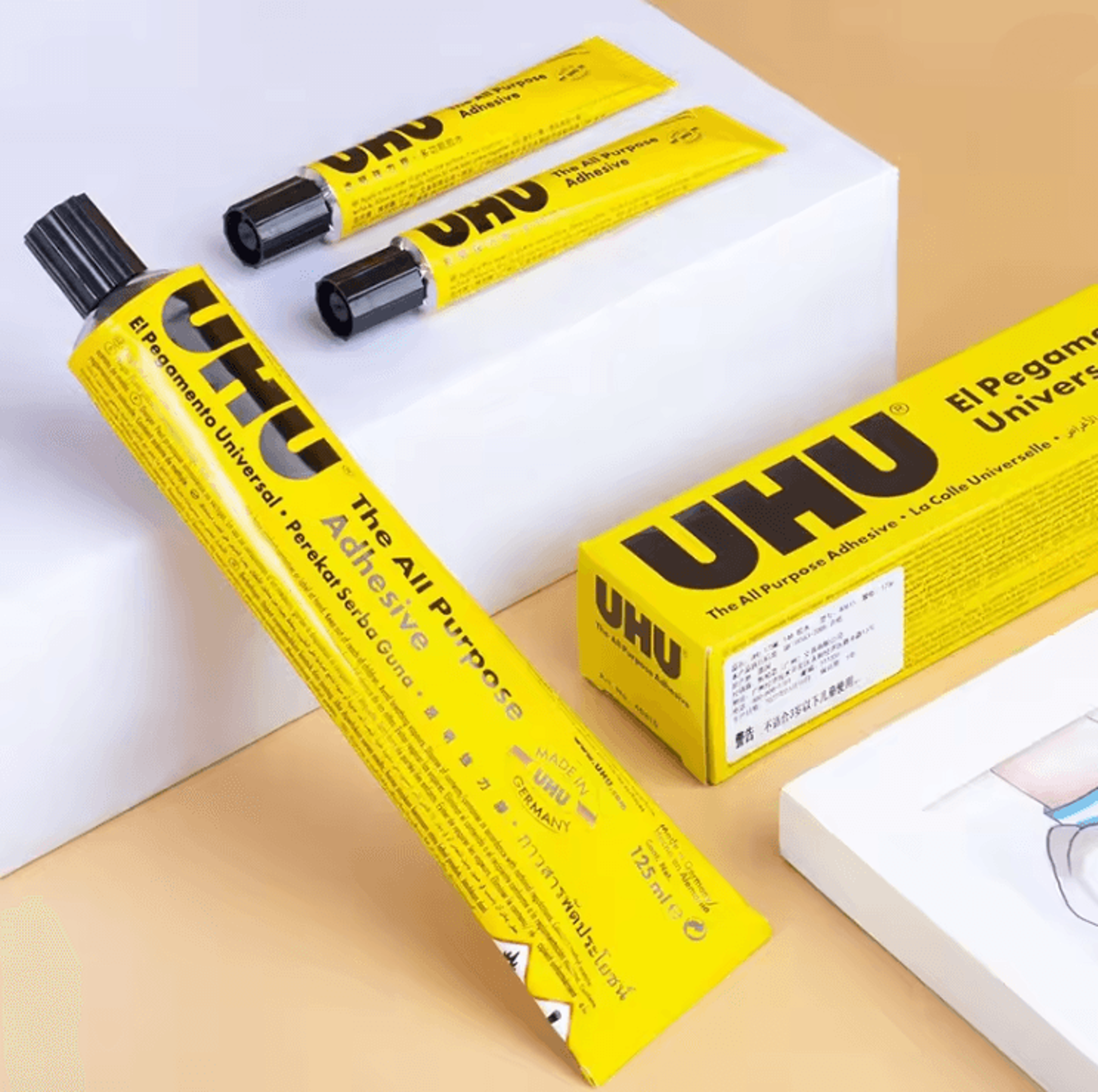 UHU All Purpose Transparent Glue Extra Strong Clear Adhesive For Fabric Leather And DIY Projects 1