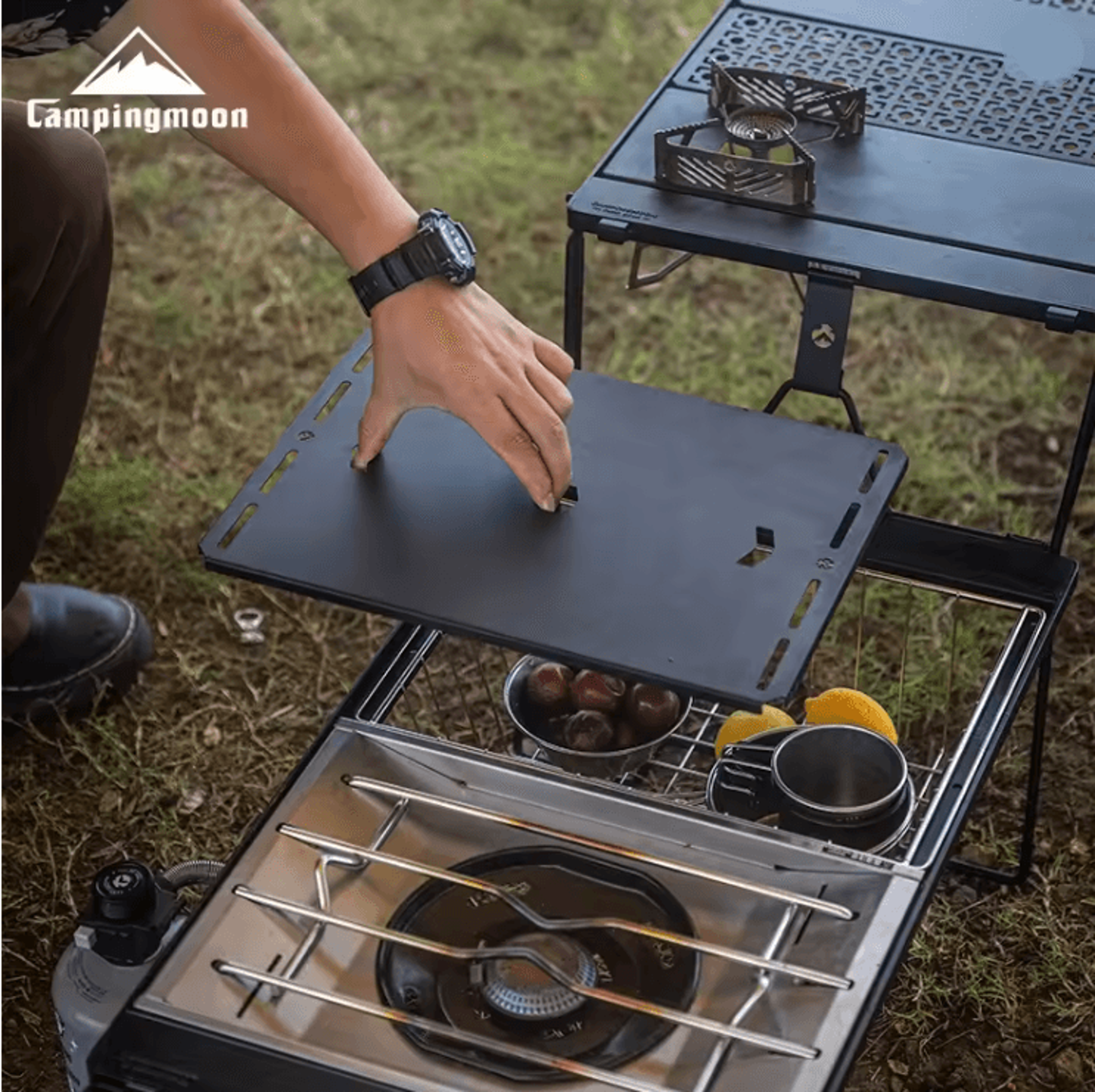 TrailMate Modular Outdoor Camping Table For Stove Integration And Cooking Setup 0