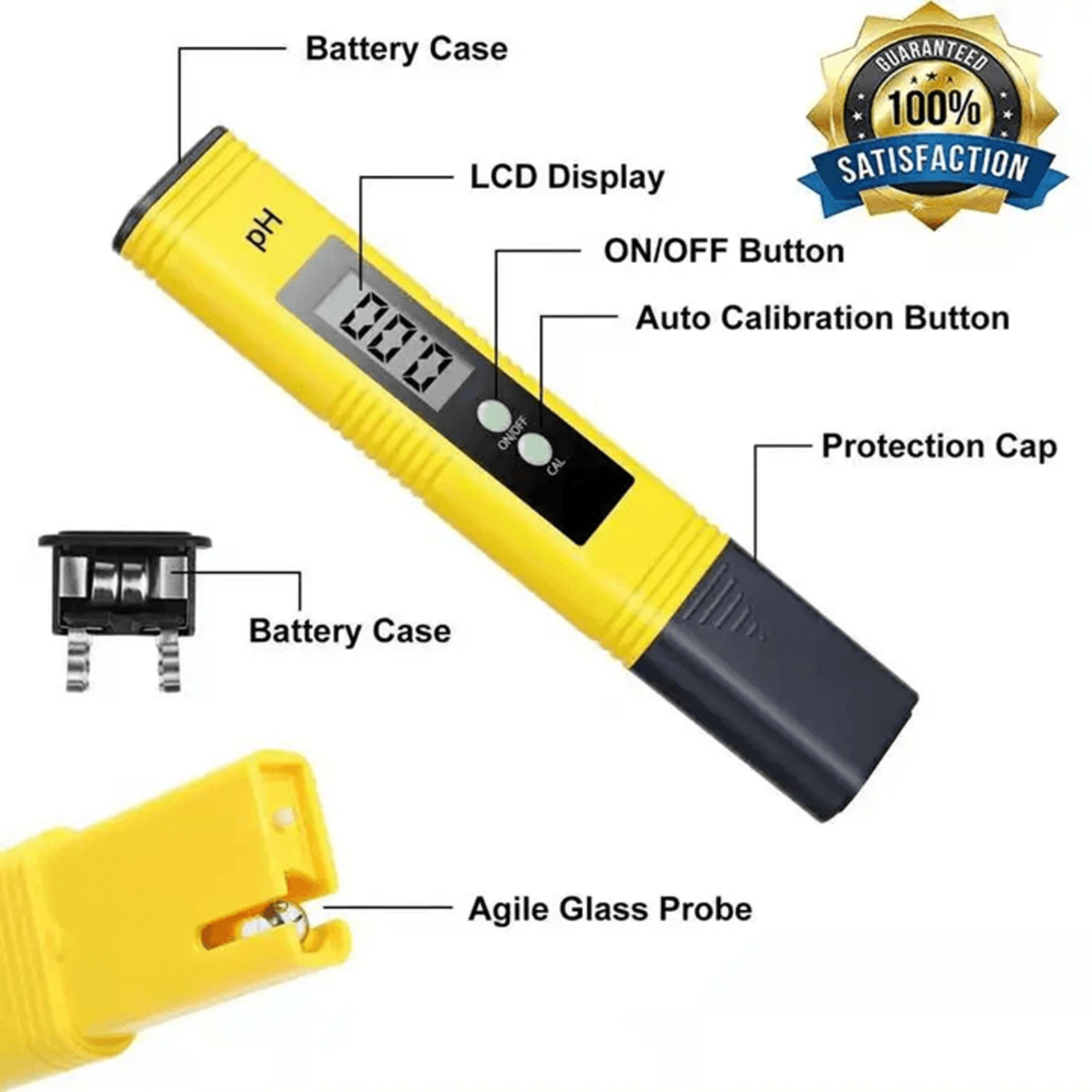 AquaSense High Precision PH Meter Water Quality Tester 001 Accuracy 1