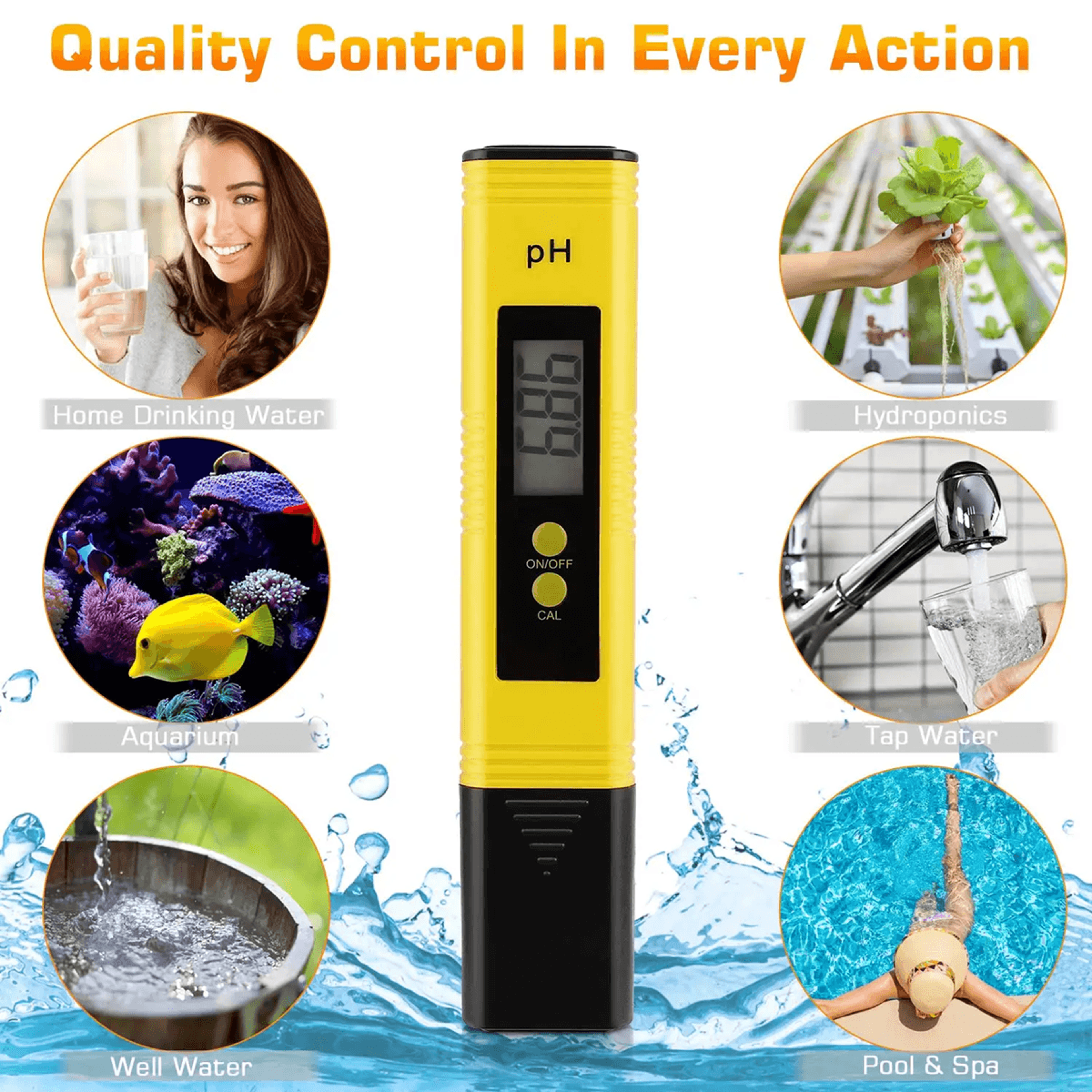 AquaSense High Precision PH Meter Water Quality Tester 001 Accuracy 3