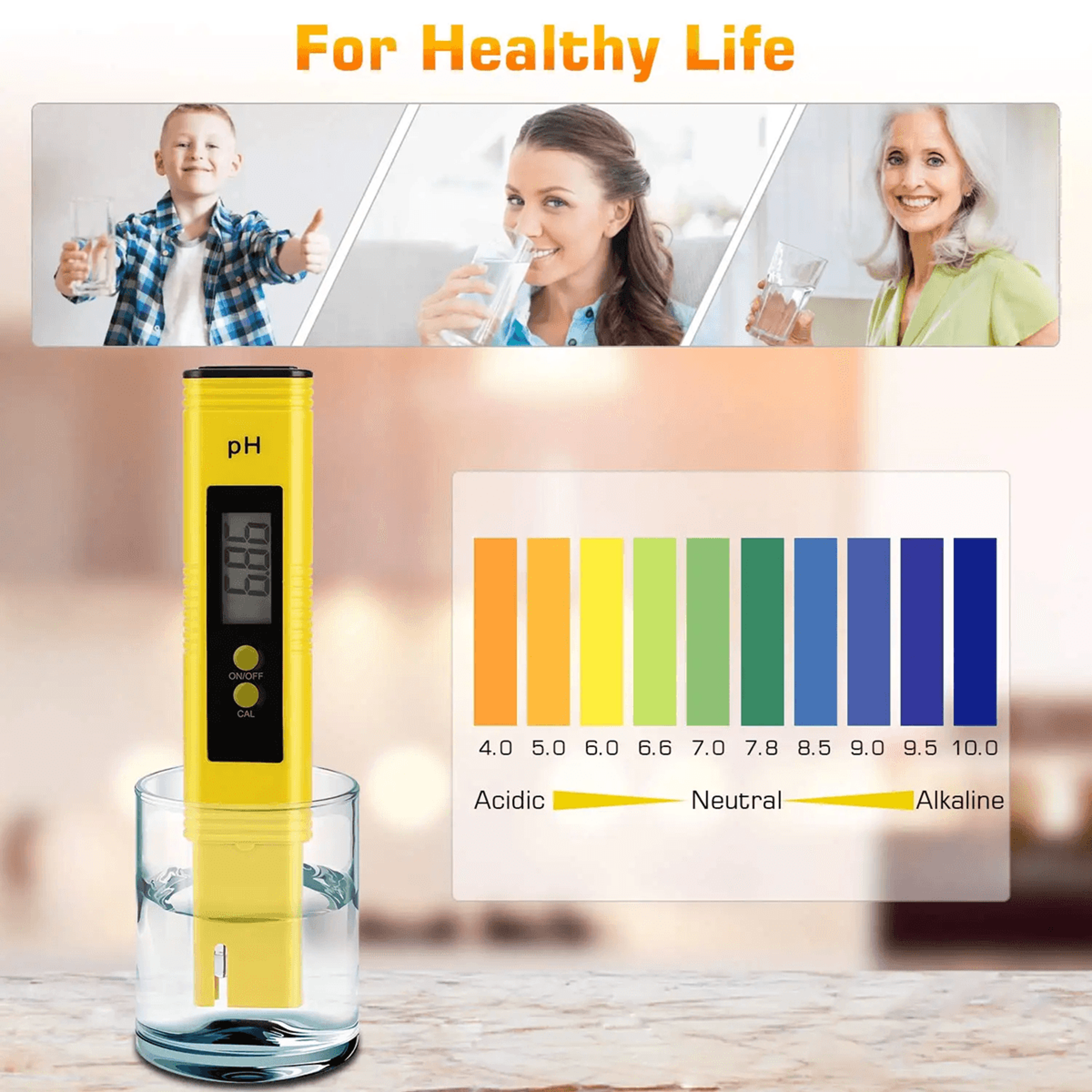 AquaSense High Precision PH Meter Water Quality Tester 001 Accuracy 4