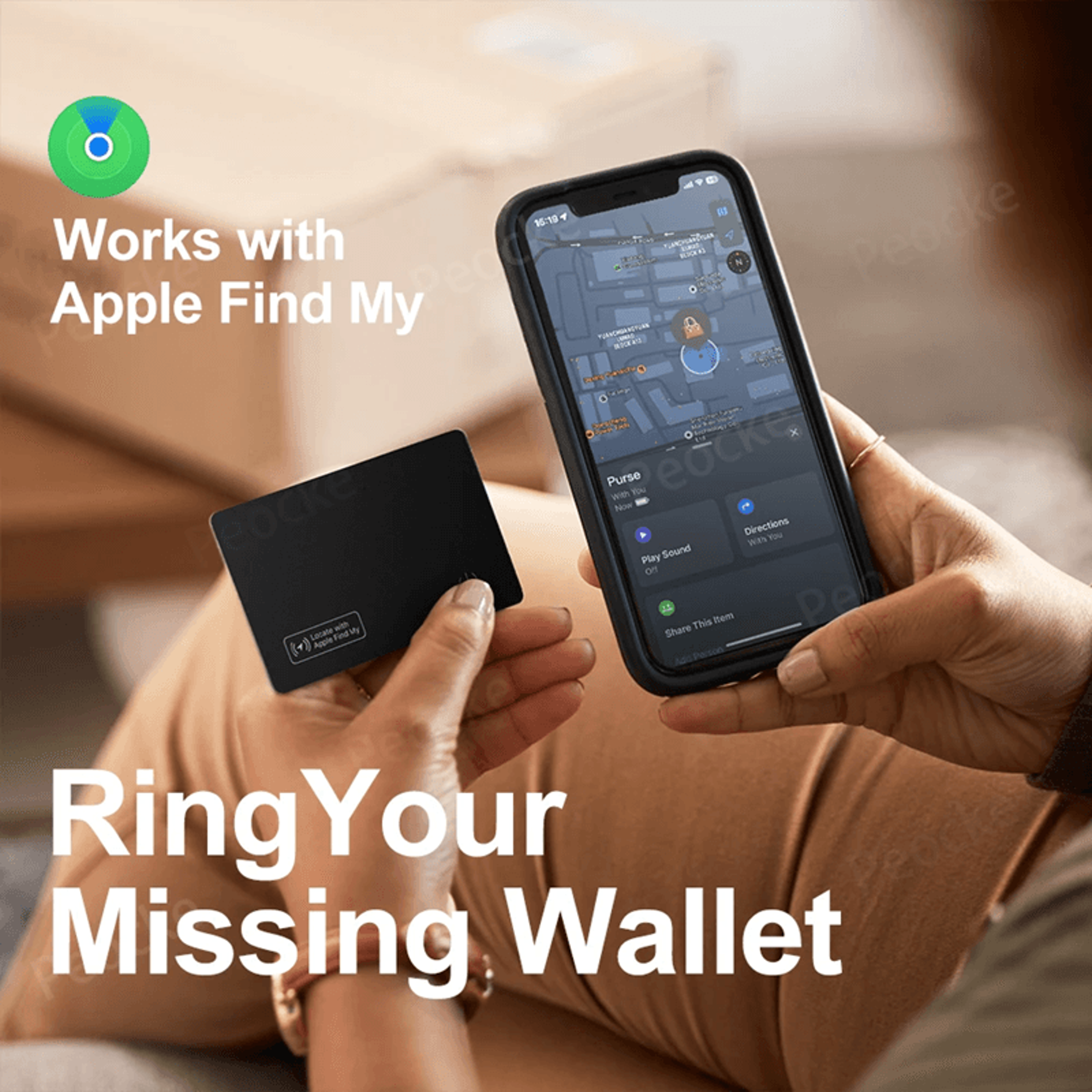 TrackMate Smart Wallet Card GPS Bluetooth Tracker For IPhone 2
