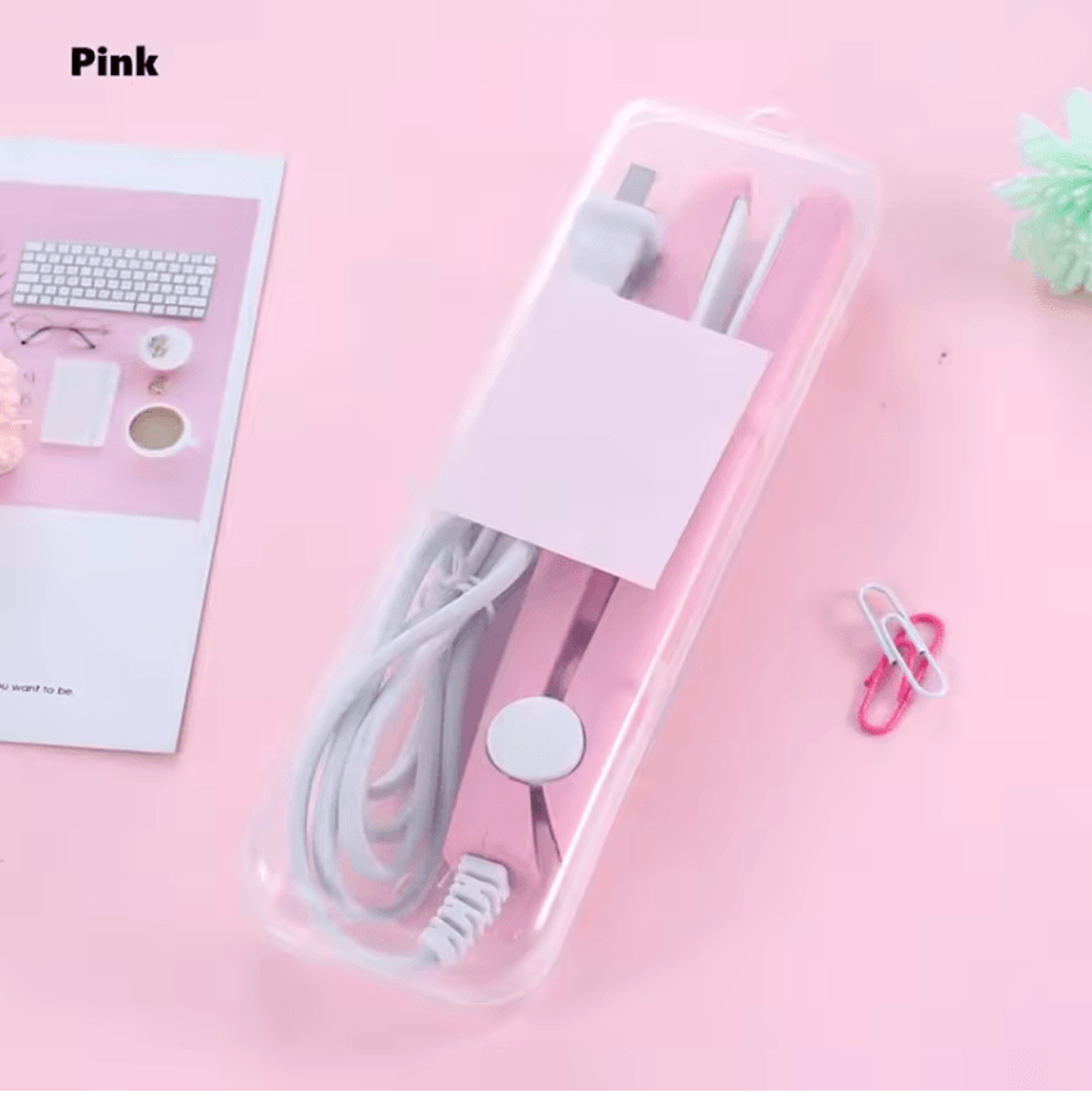 StyleEase Mini Ceramic Hair Straightener And Curler For Travel And Everyday Use 3