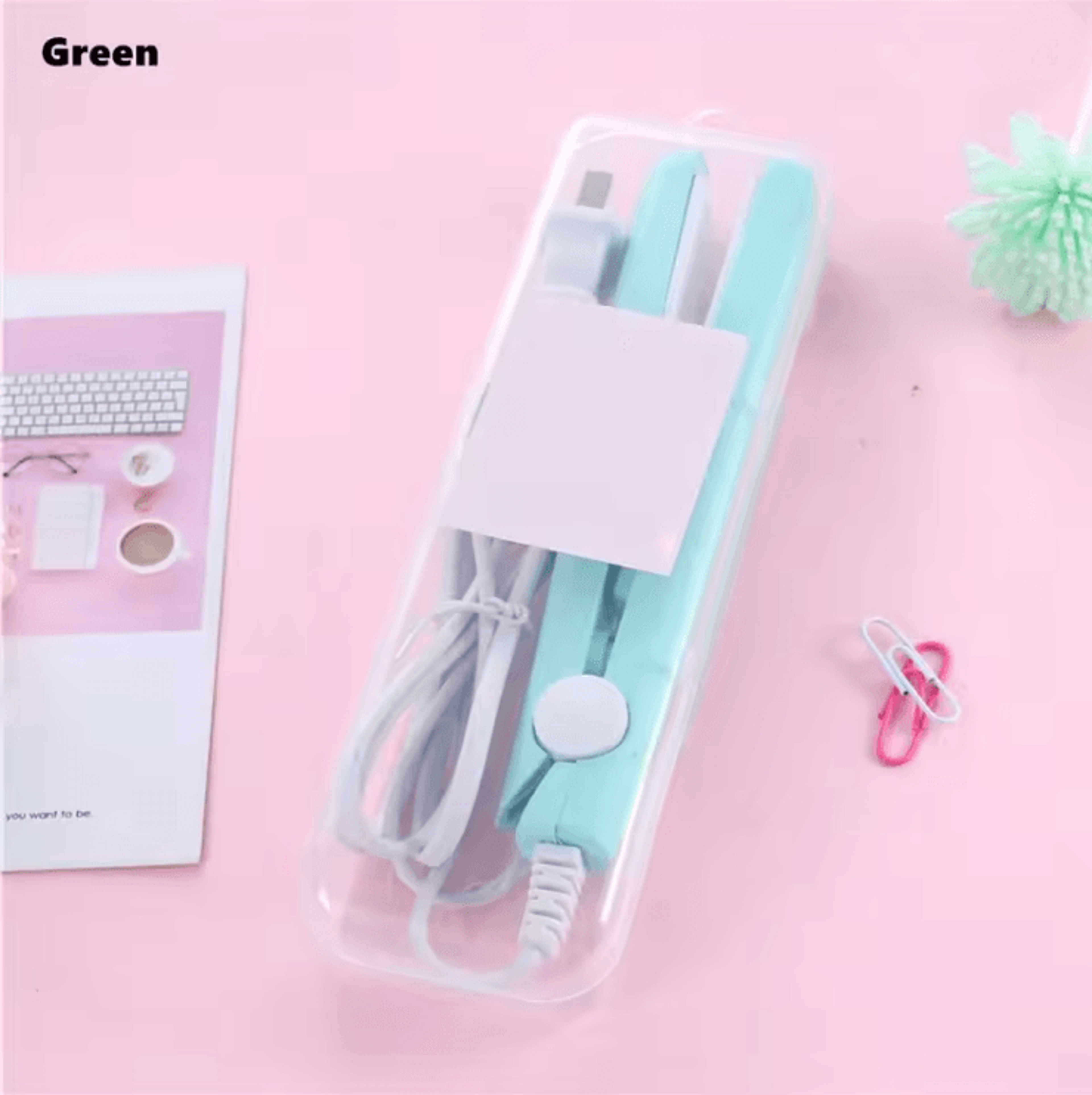 StyleEase Mini Ceramic Hair Straightener And Curler For Travel And Everyday Use 7
