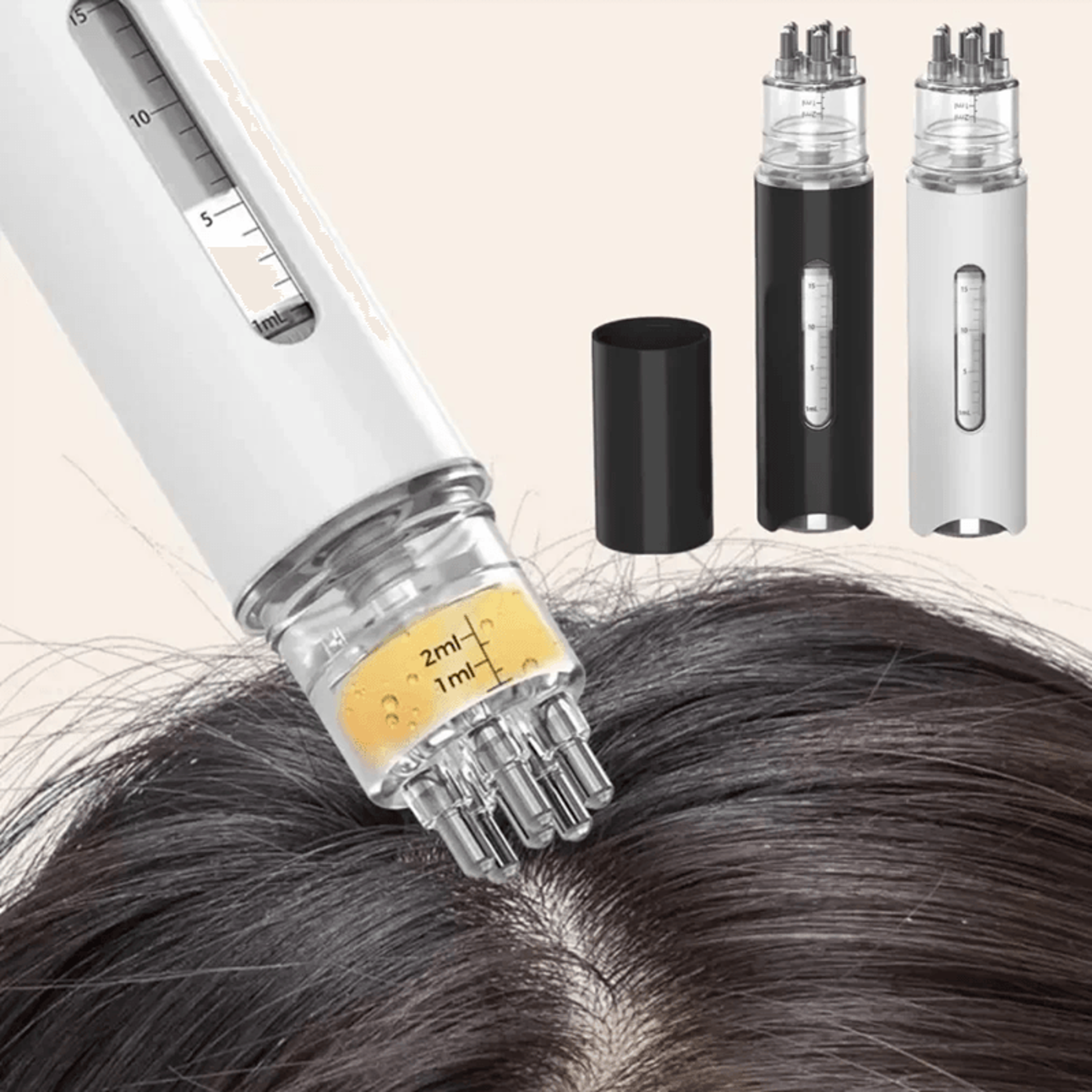 scalpease portable liquid applicator and mini scalp massager
