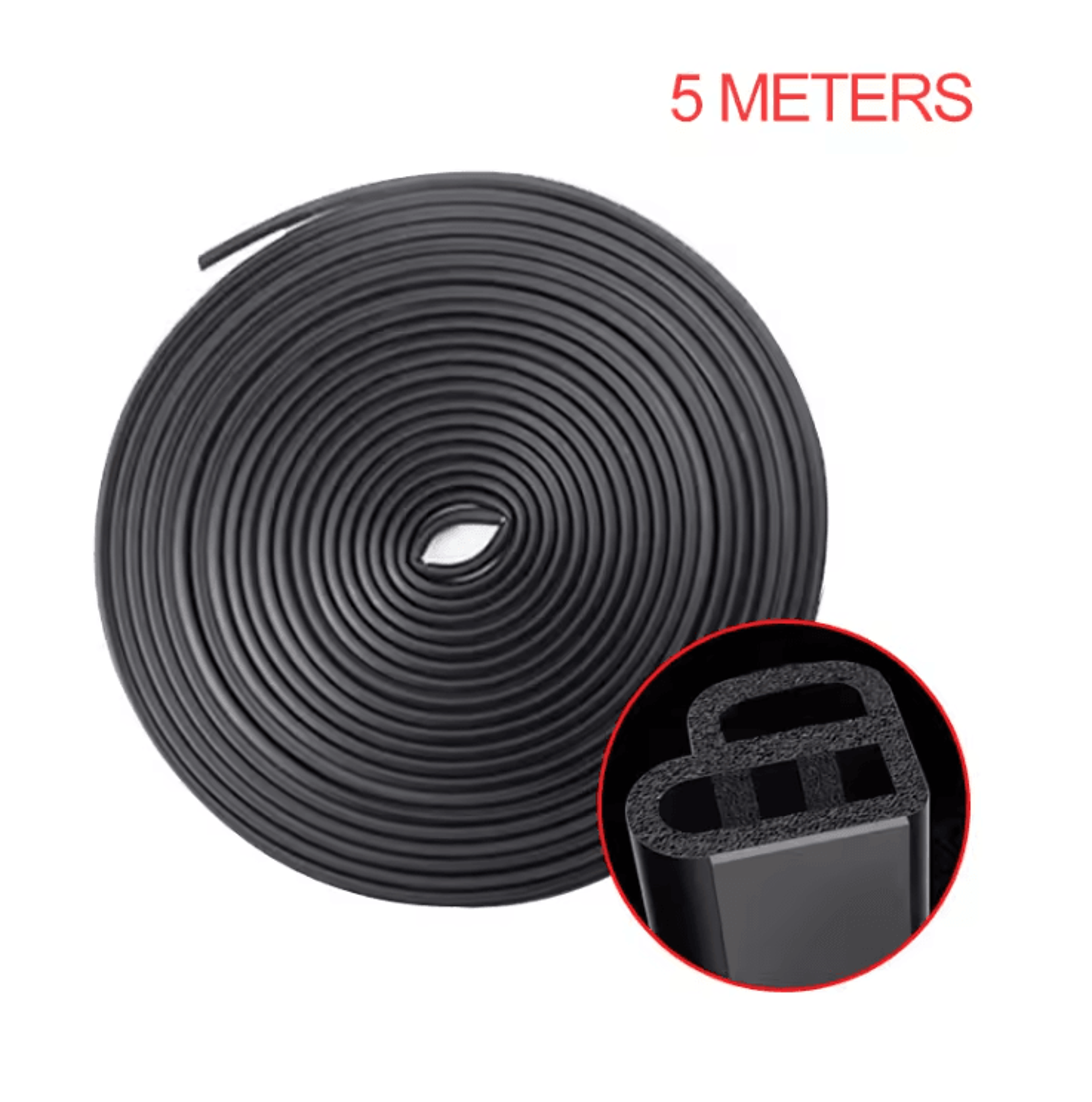 AutoGuard Double Layer Car Door Seal Strip Soundproof And Weatherproof Protector 3