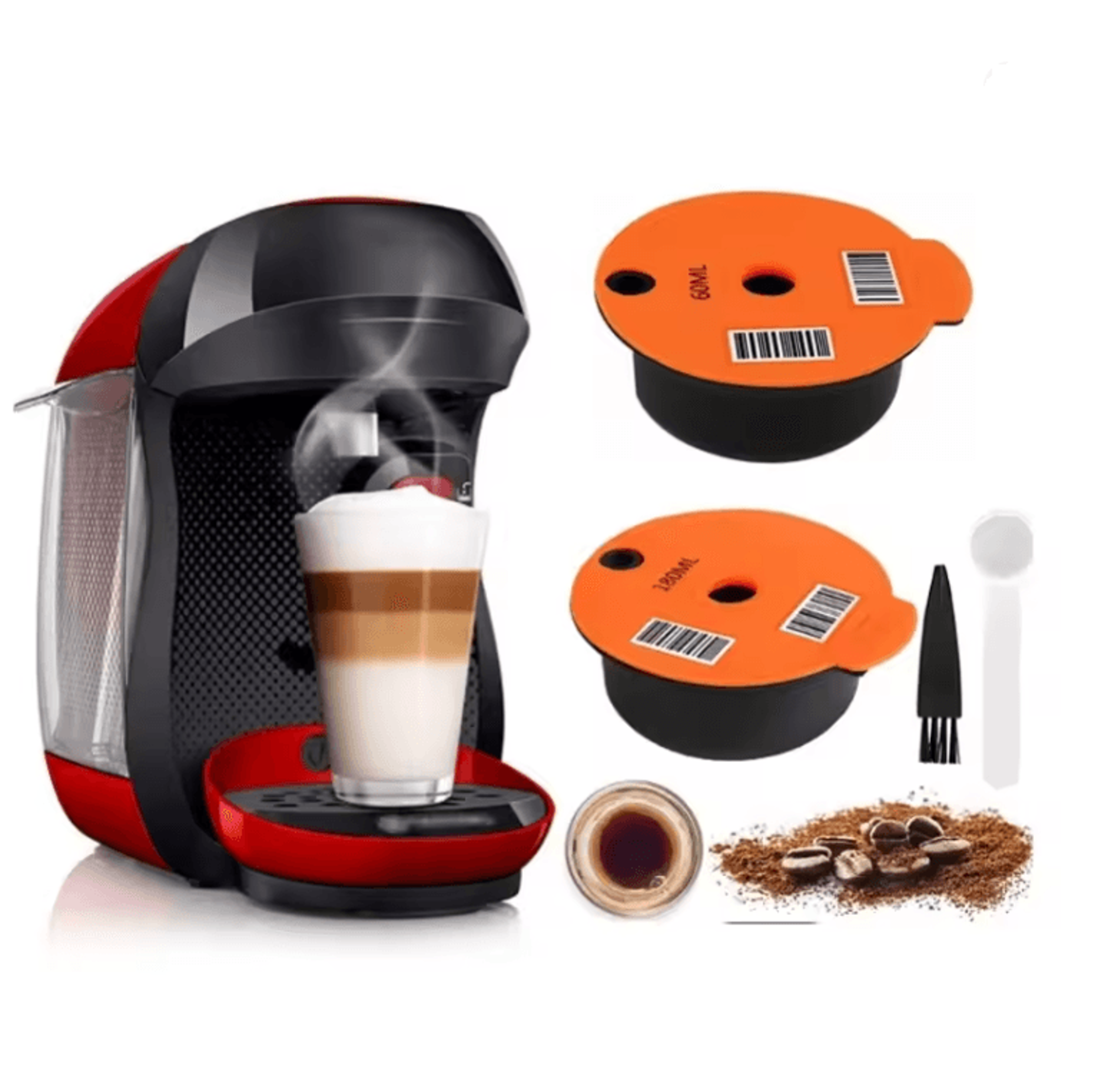 EcoBrew Reusable Coffee Capsule Pods For Tassimo Machines 0
