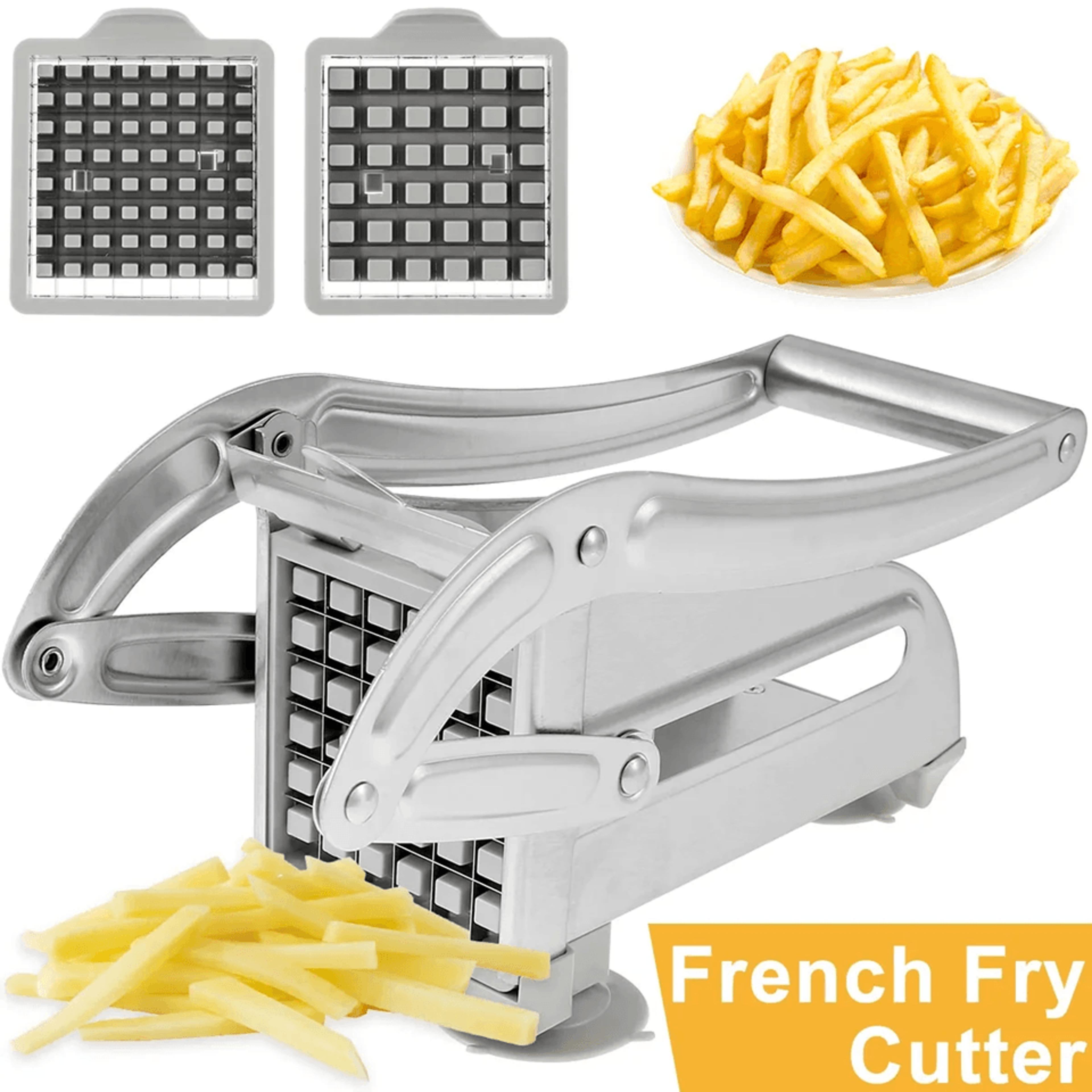 procut stainless steel manual potato cutter and french fry slicer for home and kitchen use
