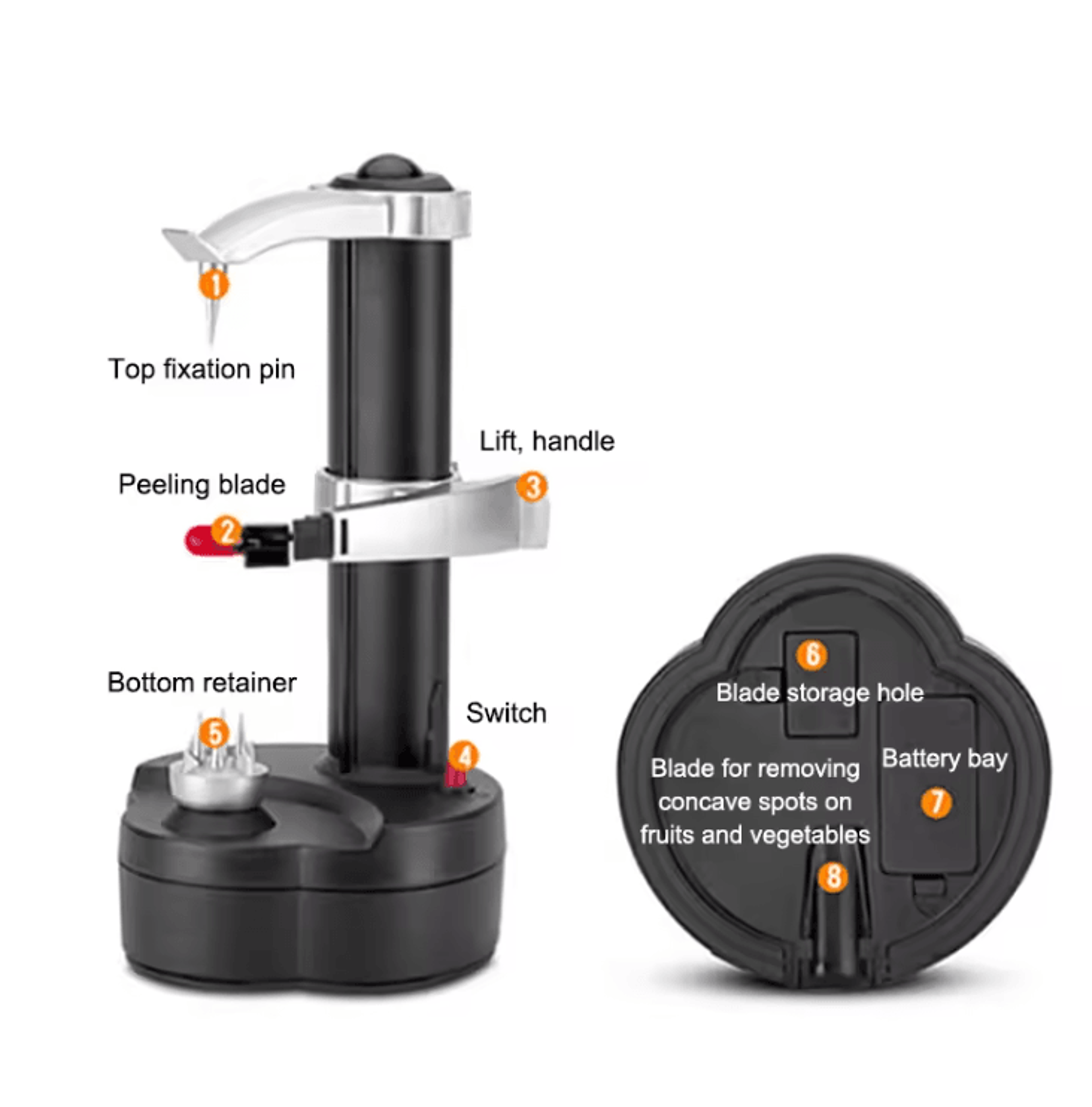 AutoPeel Pro Electric Fruit And Vegetable Peeler 1