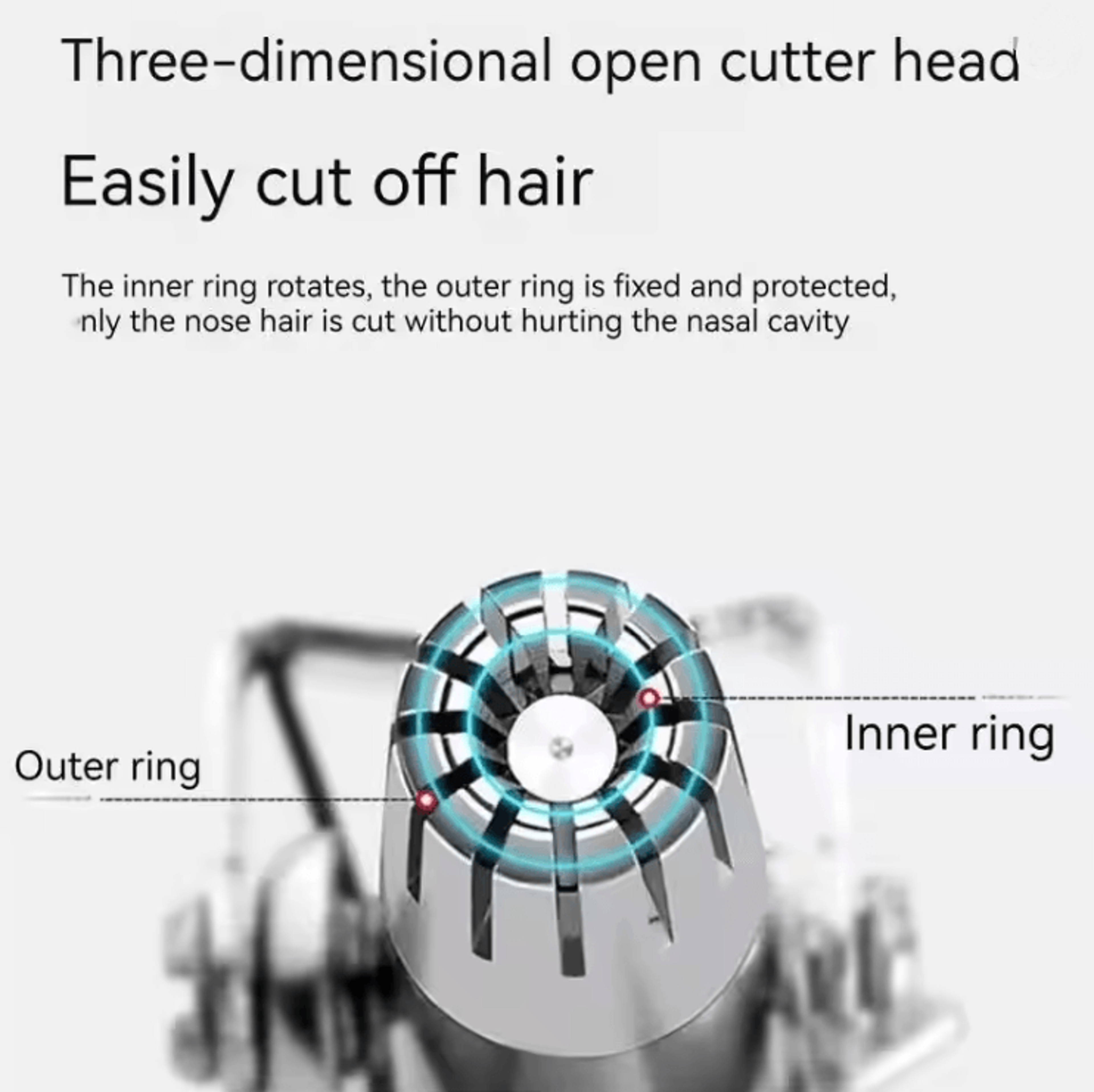 TrimEase Portable Nose And Ear Hair Trimmer For Men 1