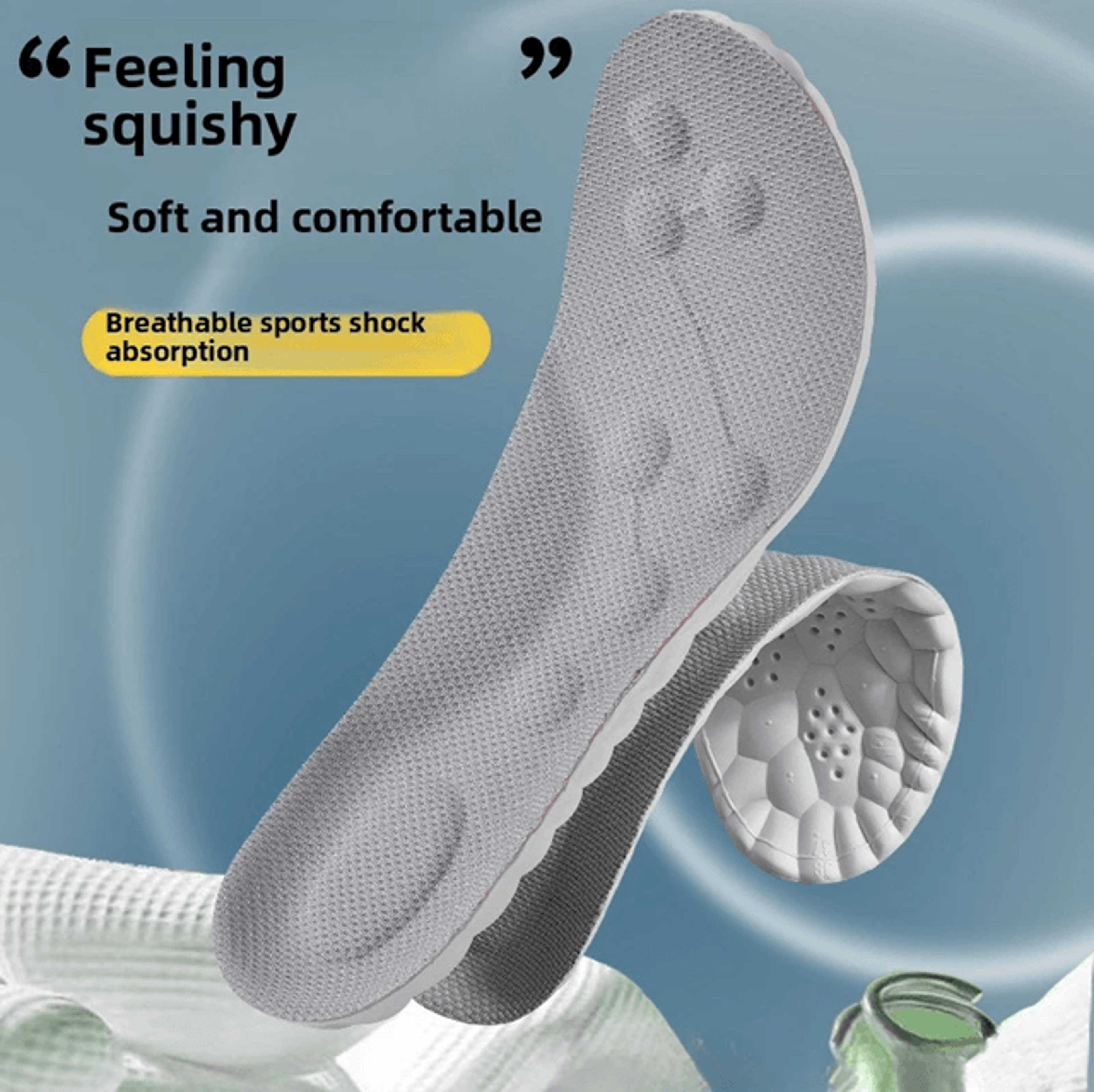 AirFlex 4D Sport Insoles With Shock Absorption And Breathable Cushion Support 3