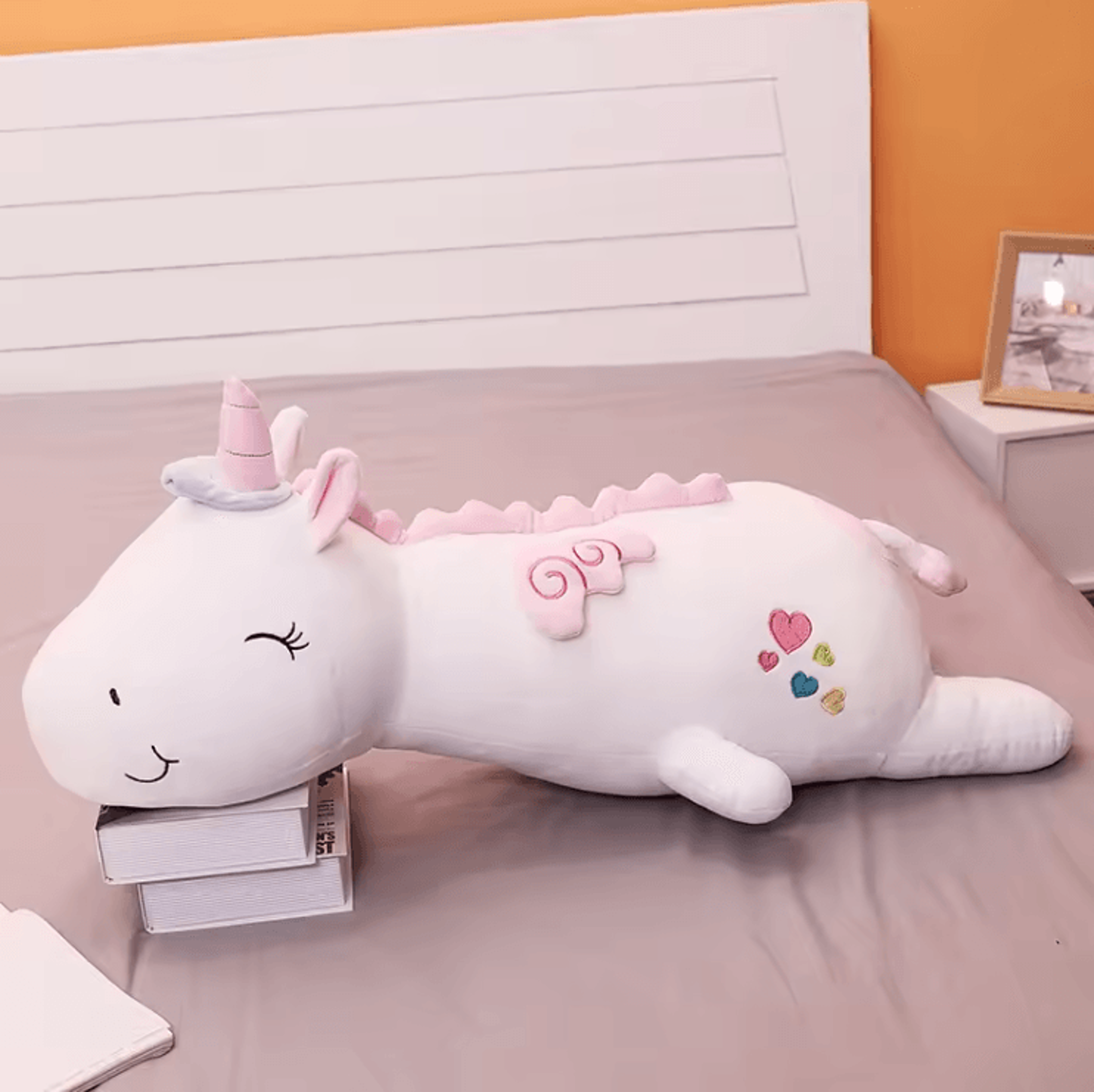 120 Cm Glowing LED Unicorn Plush Pillow Toy For Kids Gifts 2