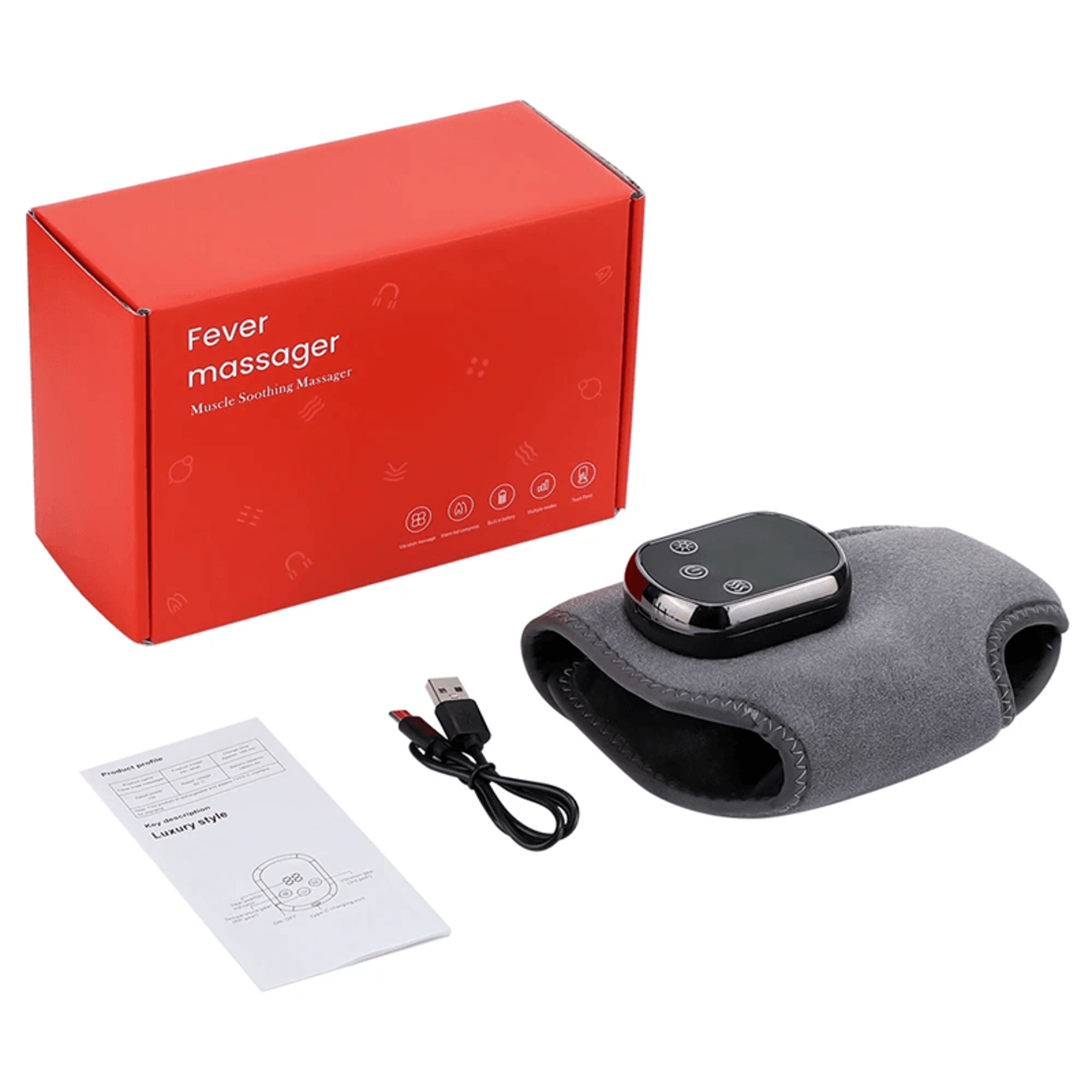 Rechargeable Heated Vibration Foot And Ankle Massager With Hot Compress 4