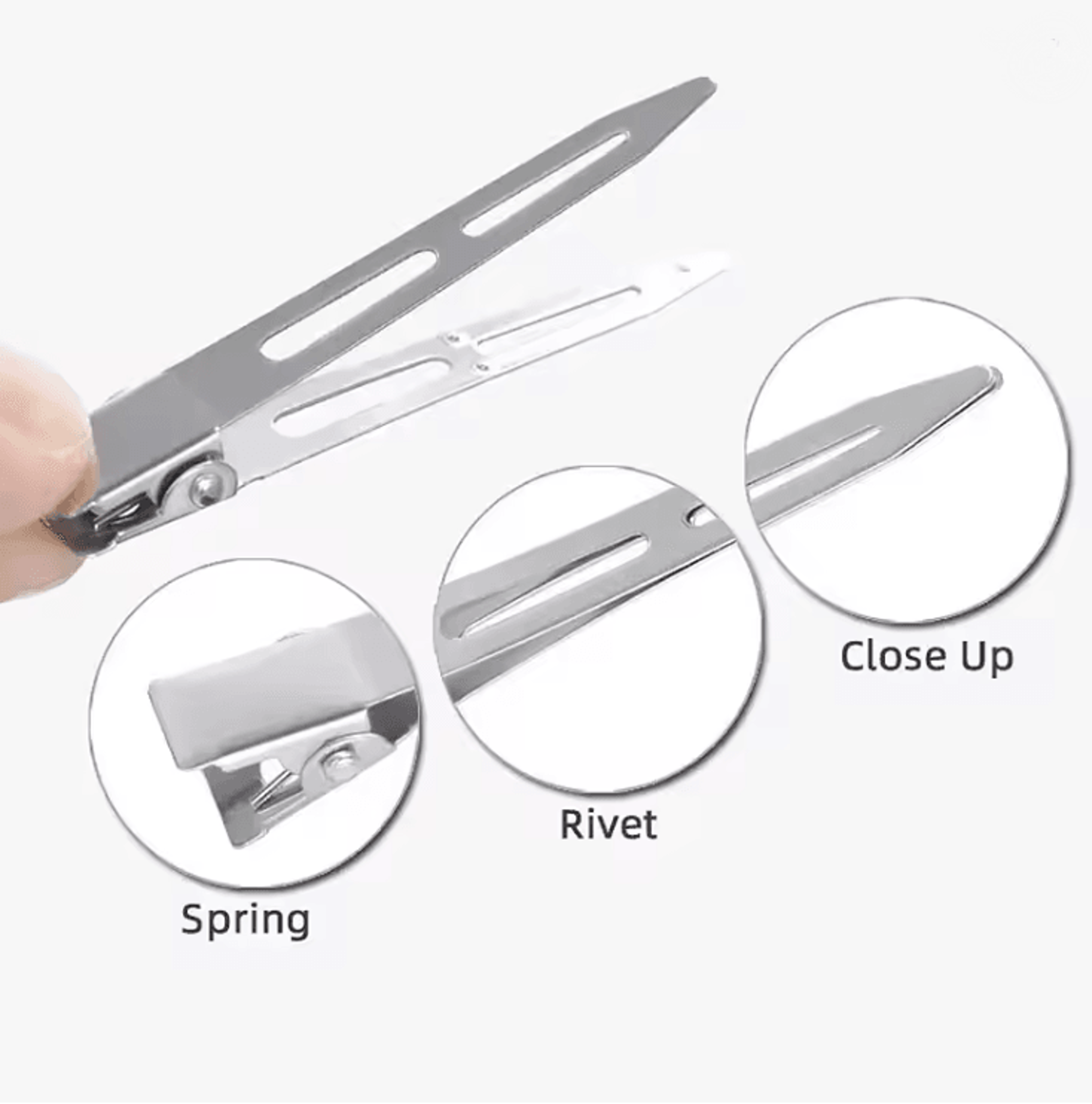 SalonPro Metal Hair Root Lifting Clips Set 2
