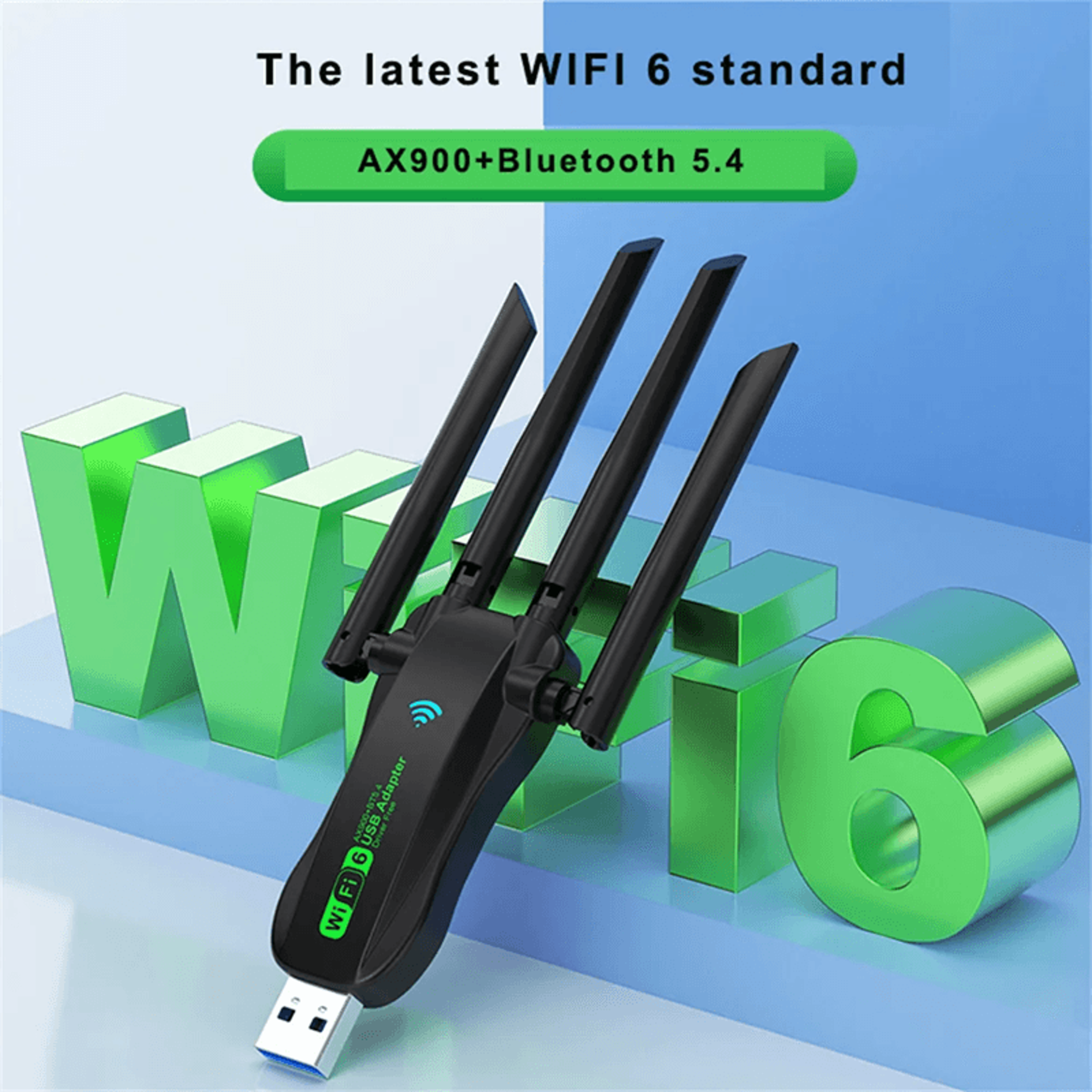 UltraLink AX900 Dual Band WiFi6 And Bluetooth 54 USB Adapter 3