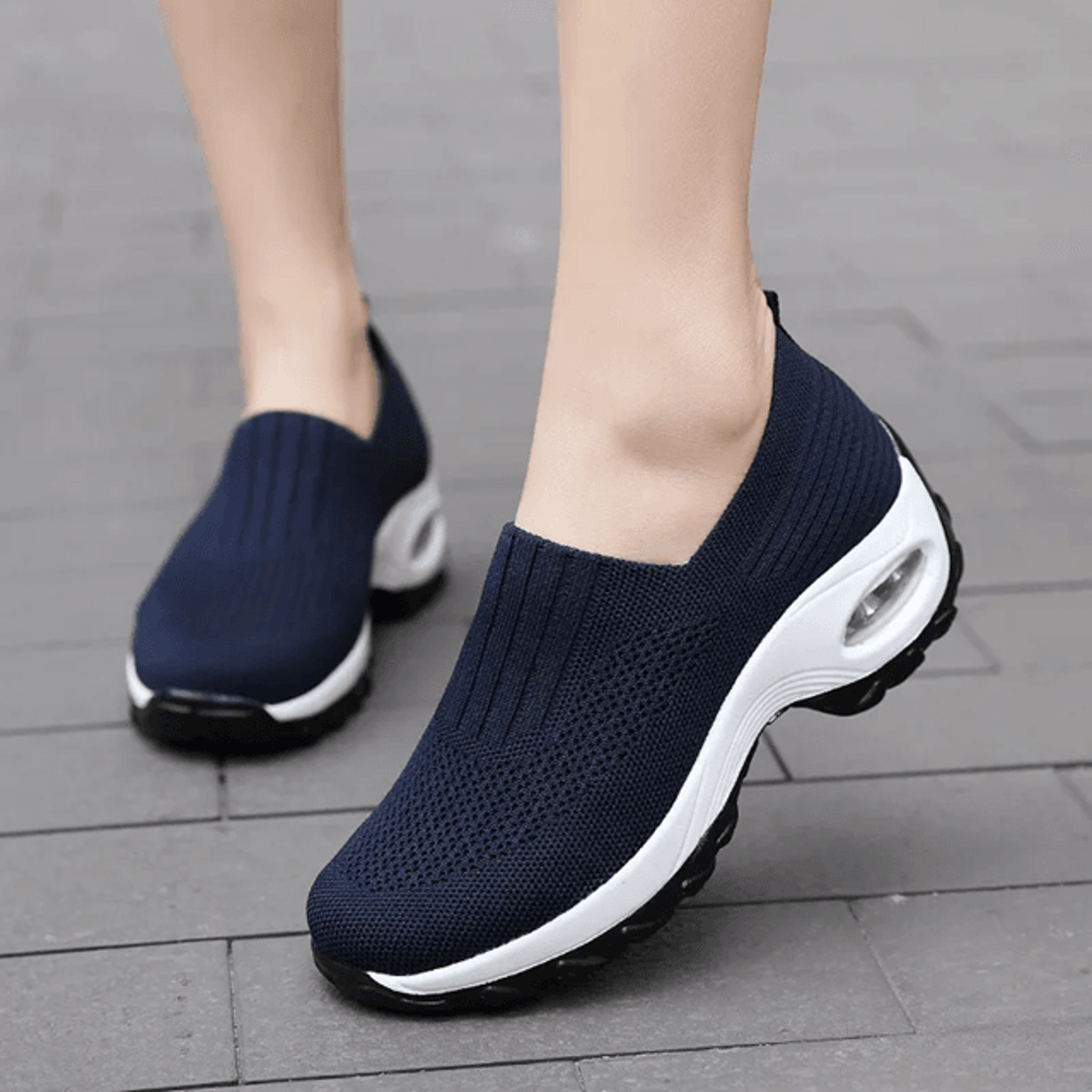 WalkEase Orthopedic Platform Mesh SlipOn Shoes For Women 2