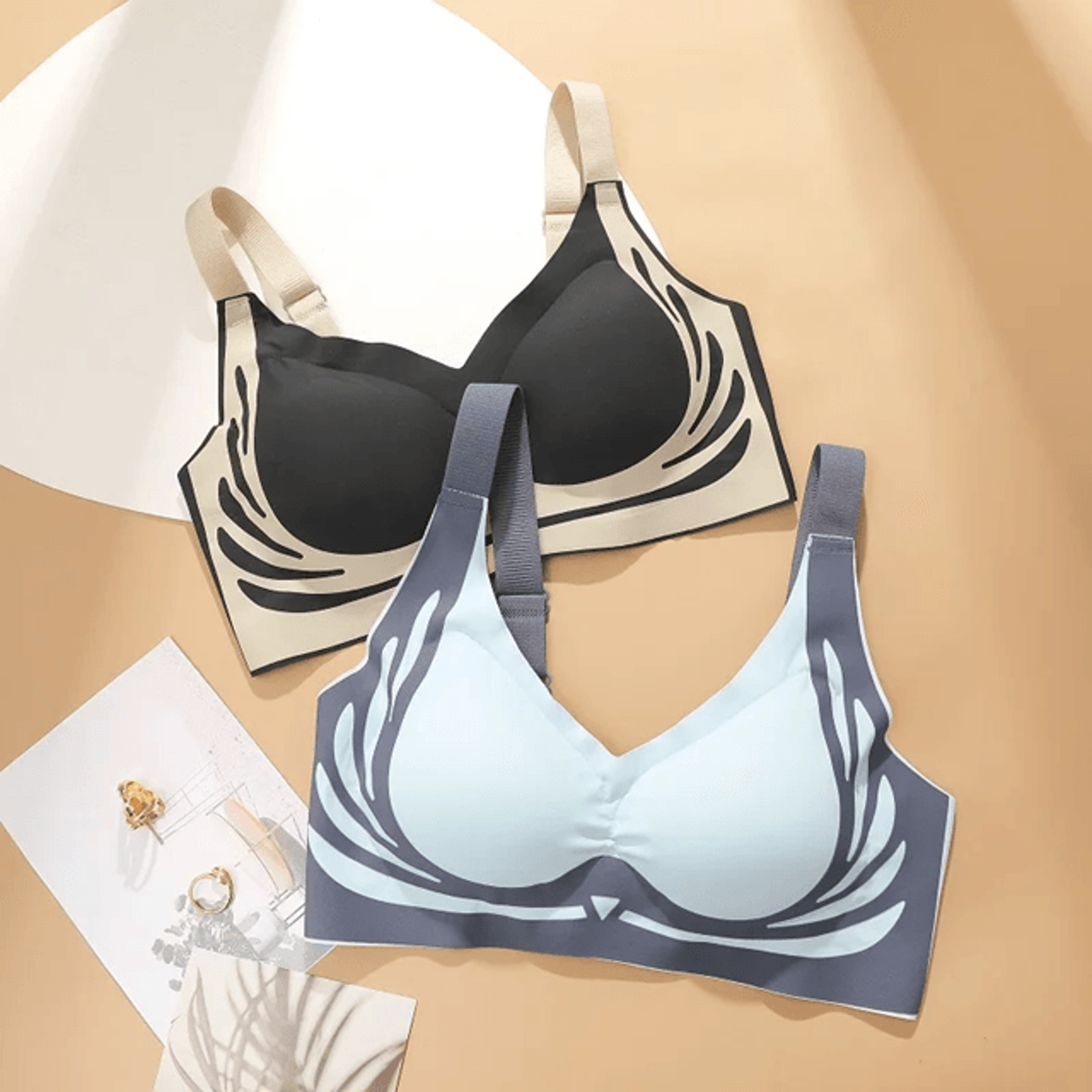 ComfortLift Seamless Full Cup Push Up Bra For Plus Size Women 4