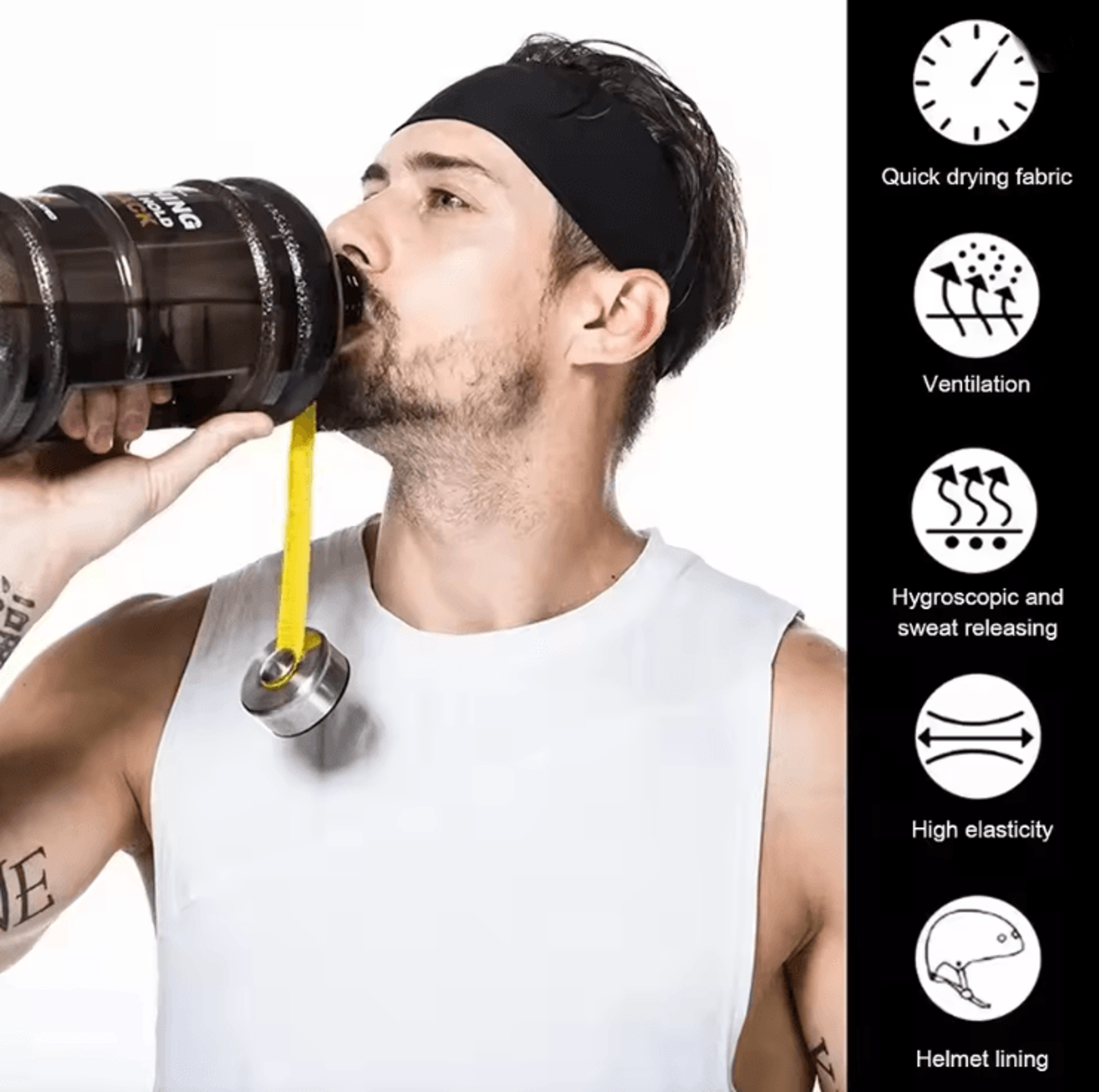 ActiveDry Elastic Sports Headband 1
