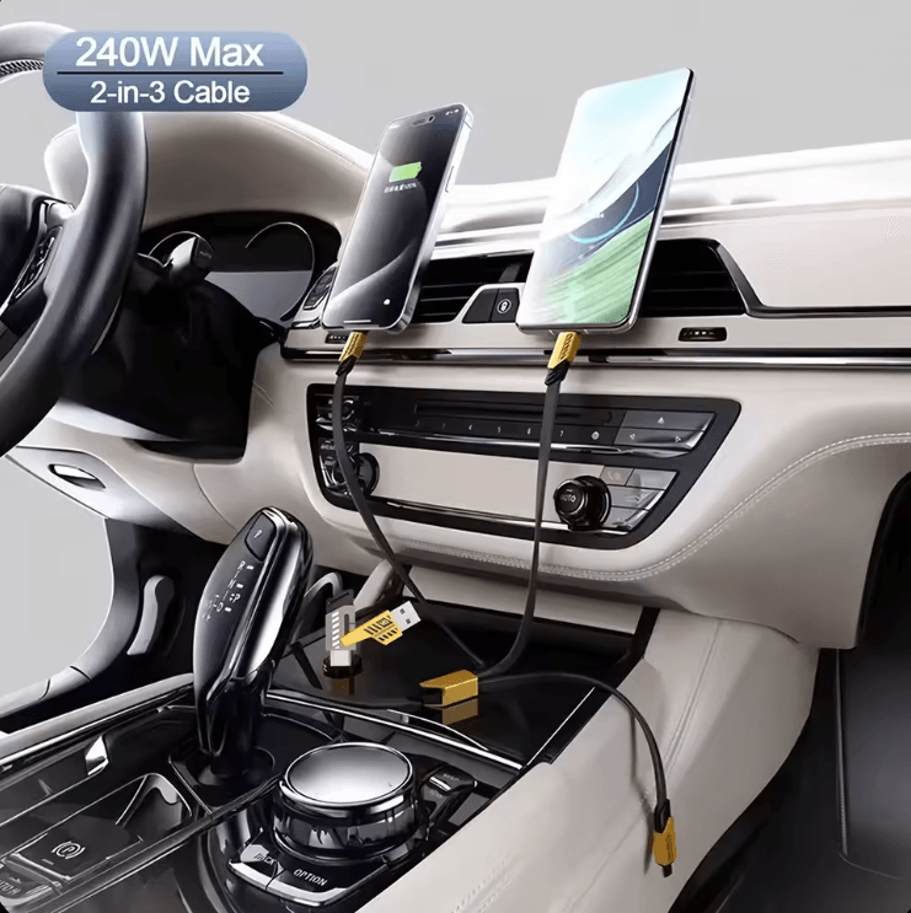 PowerLink 240W 3in1 Fast Charging Cable 1