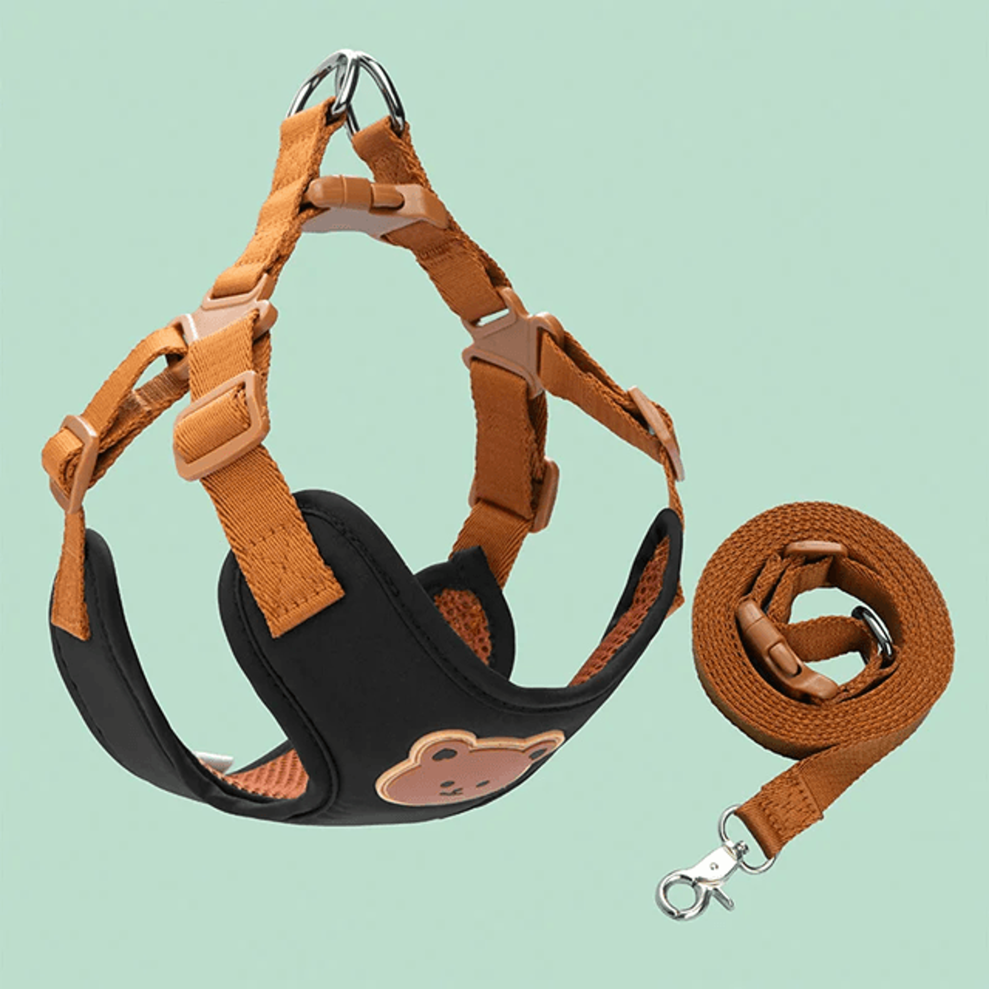 PawEase Breathable Dog Harness And Leash Set 2