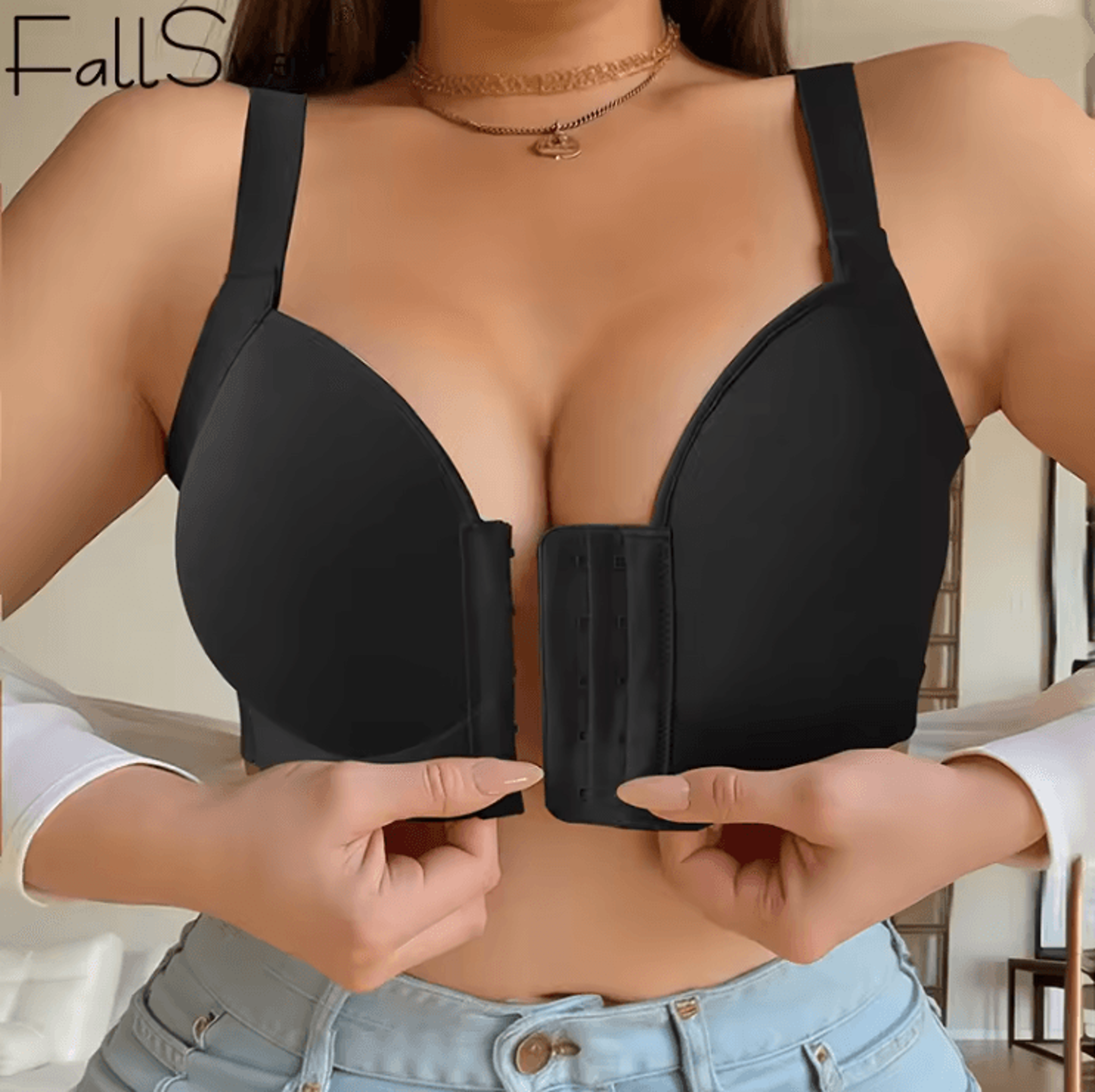 fallsweet comfortease front closure wireless bra