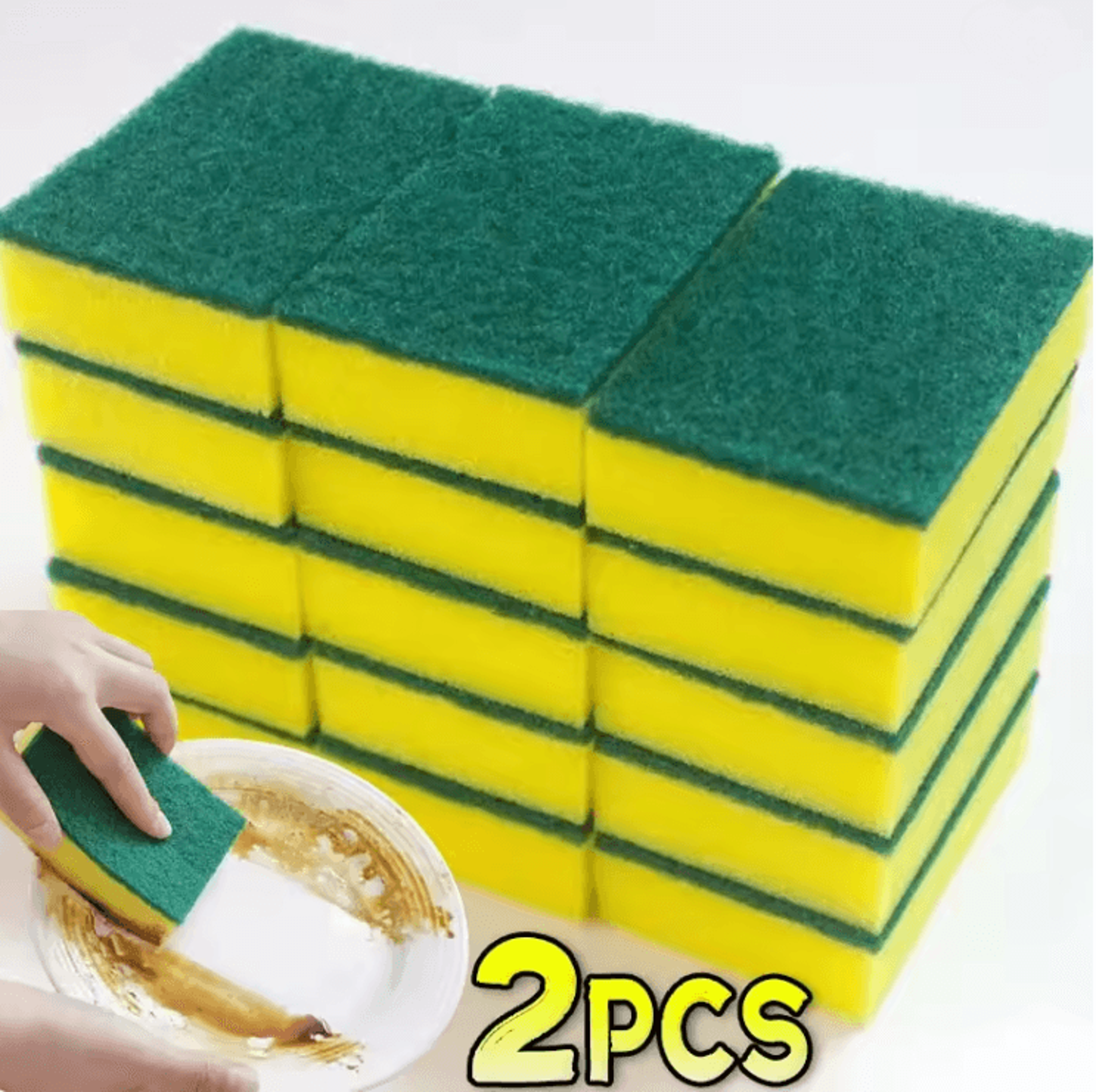 CleanEase Multi Purpose Dishwashing Sponge Set For Kitchen And Home Use 5
