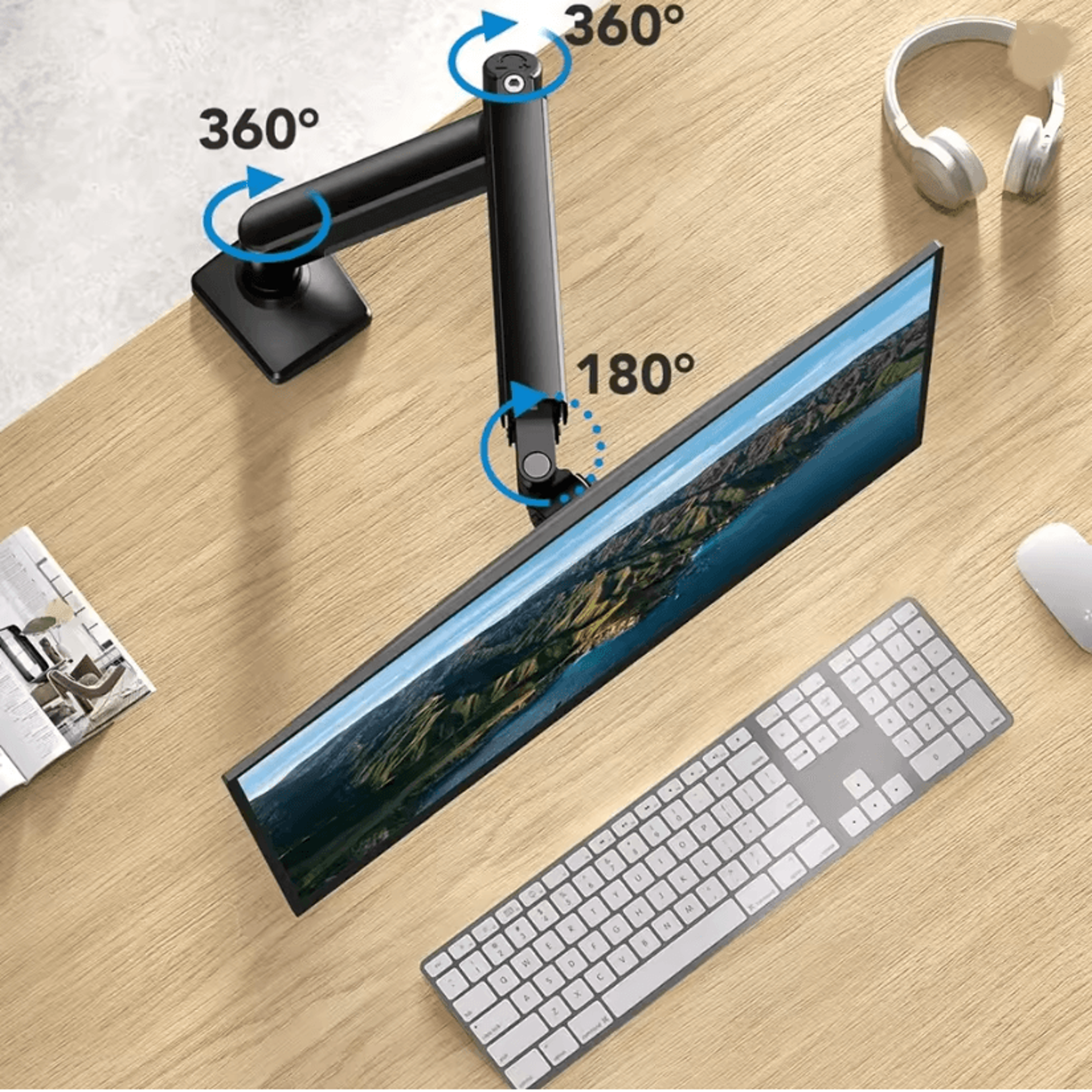 FlexMount Universal Single Monitor Desk Stand 2