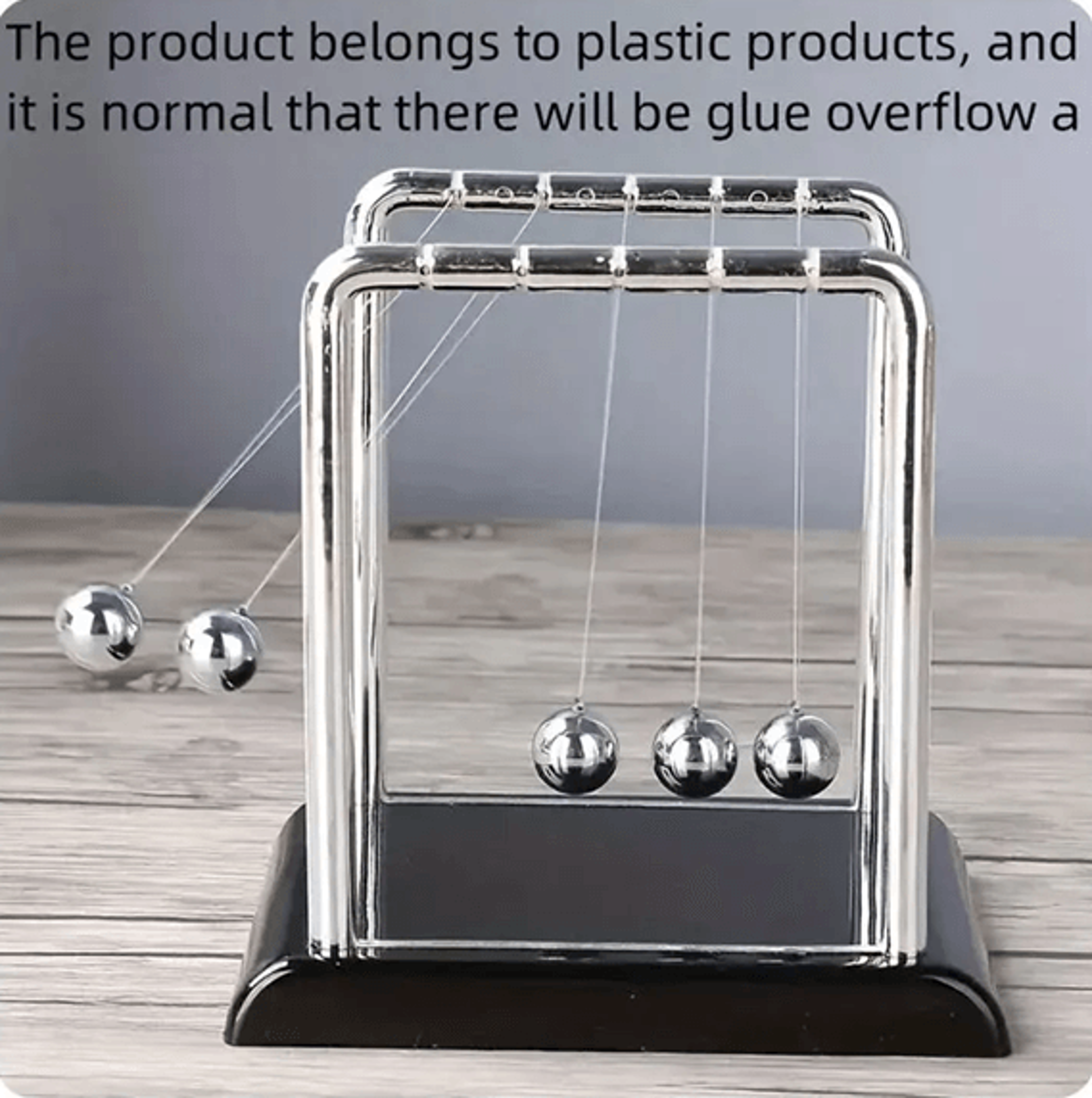 Executive Balance Steel Ball Newton Pendulum Desk Toy  Interactive Desktop Science  Stress Relief 2