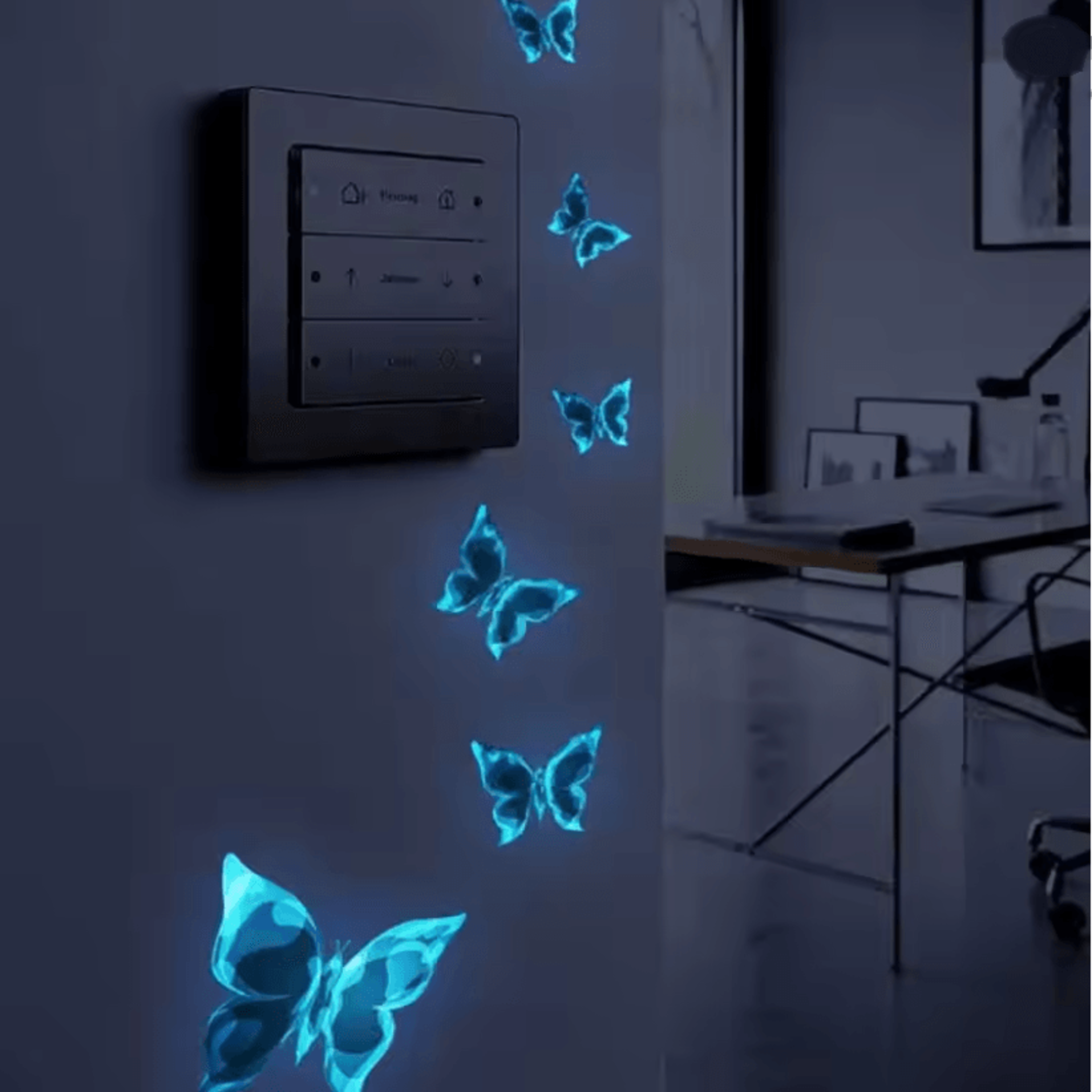 LumiWings Glow In The Dark Butterfly Wall Stickers 0