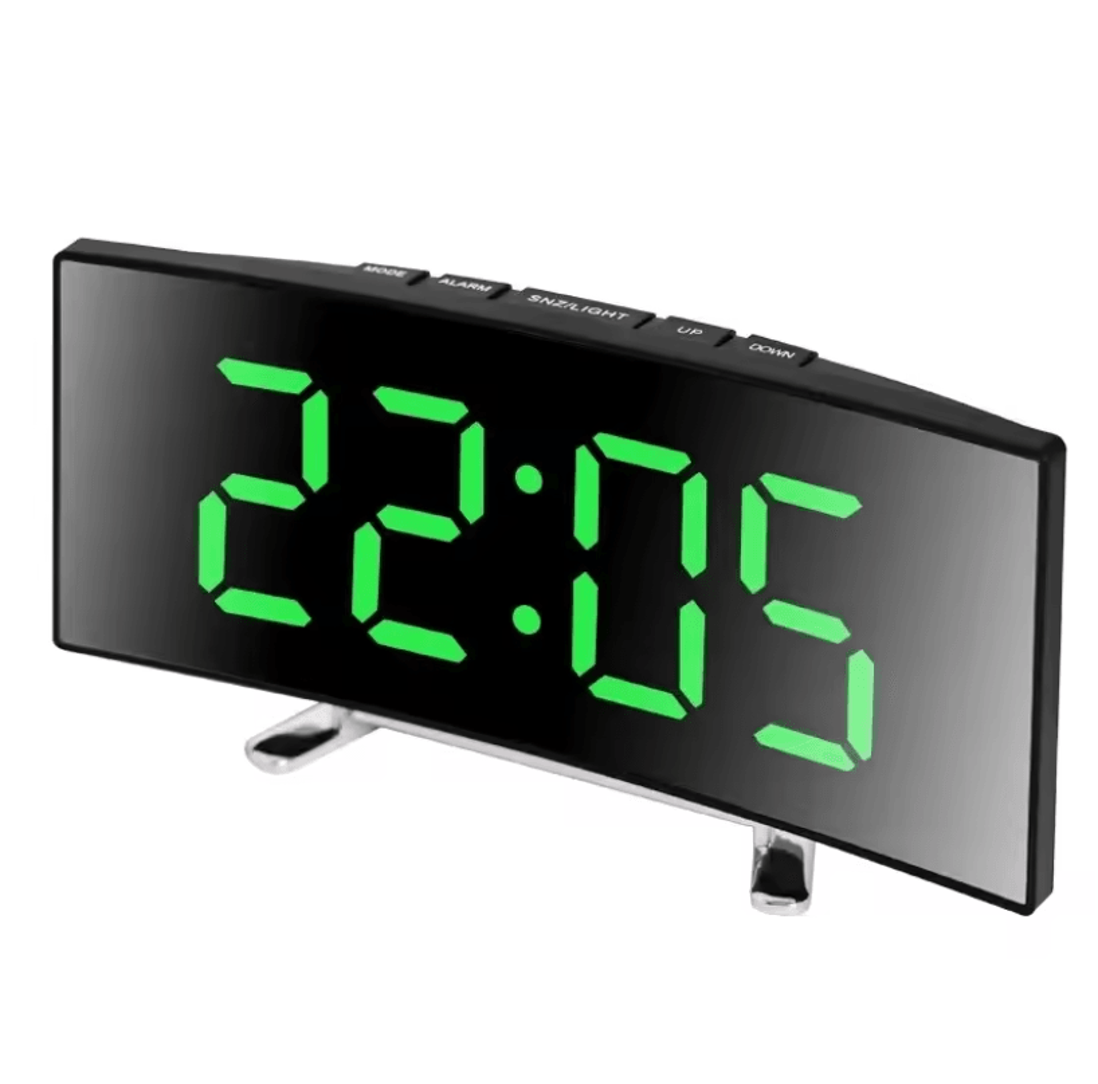 LumiCurve LED Mirror Alarm Clock 4