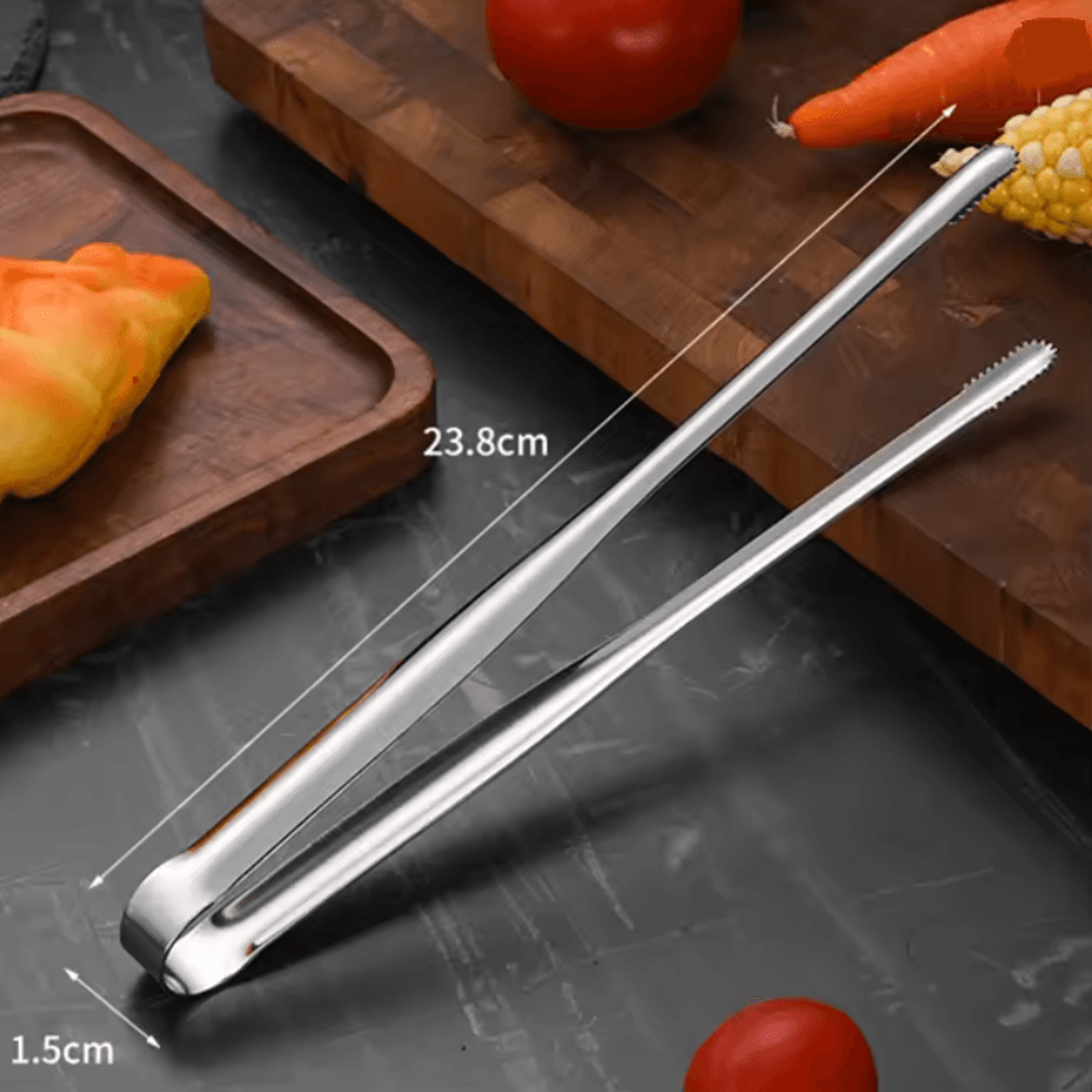 GrillMaster Stainless Steel BBQ And Kitchen Tongs 4