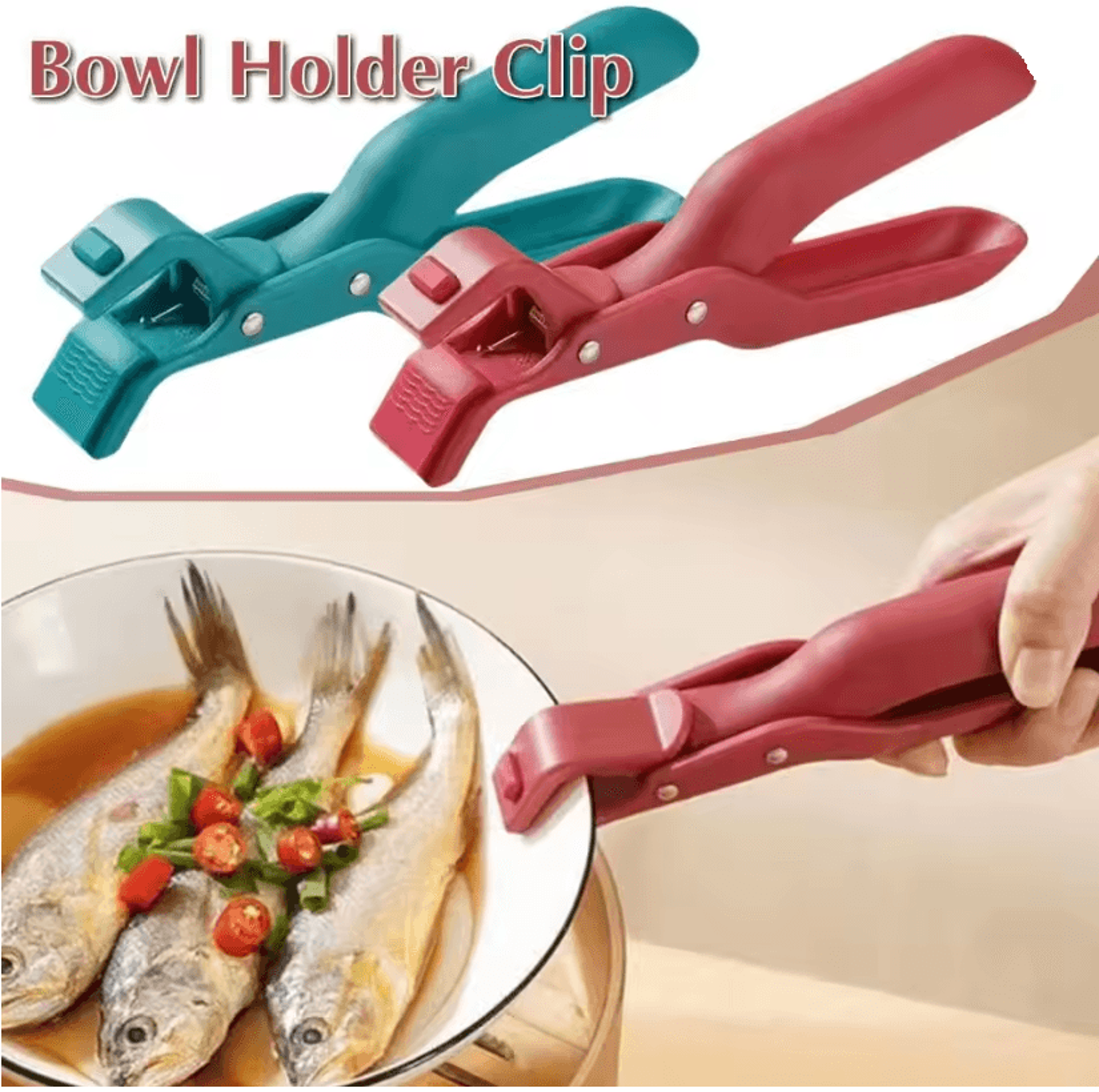 SafeGrip Silicone Anti Scald Clip Heat Resistant Pot And Bowl Holder 0