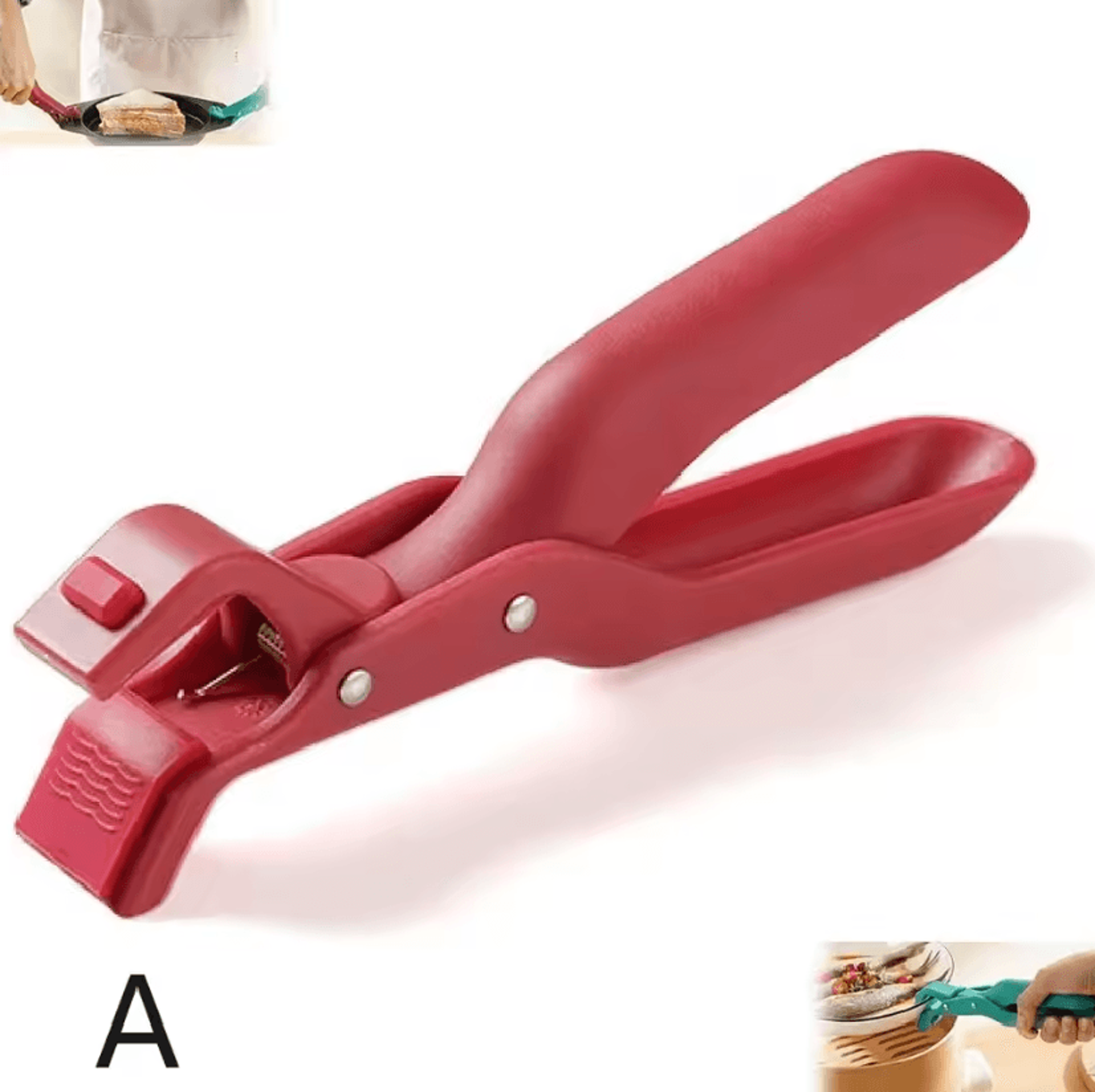 SafeGrip Silicone Anti Scald Clip Heat Resistant Pot And Bowl Holder 4