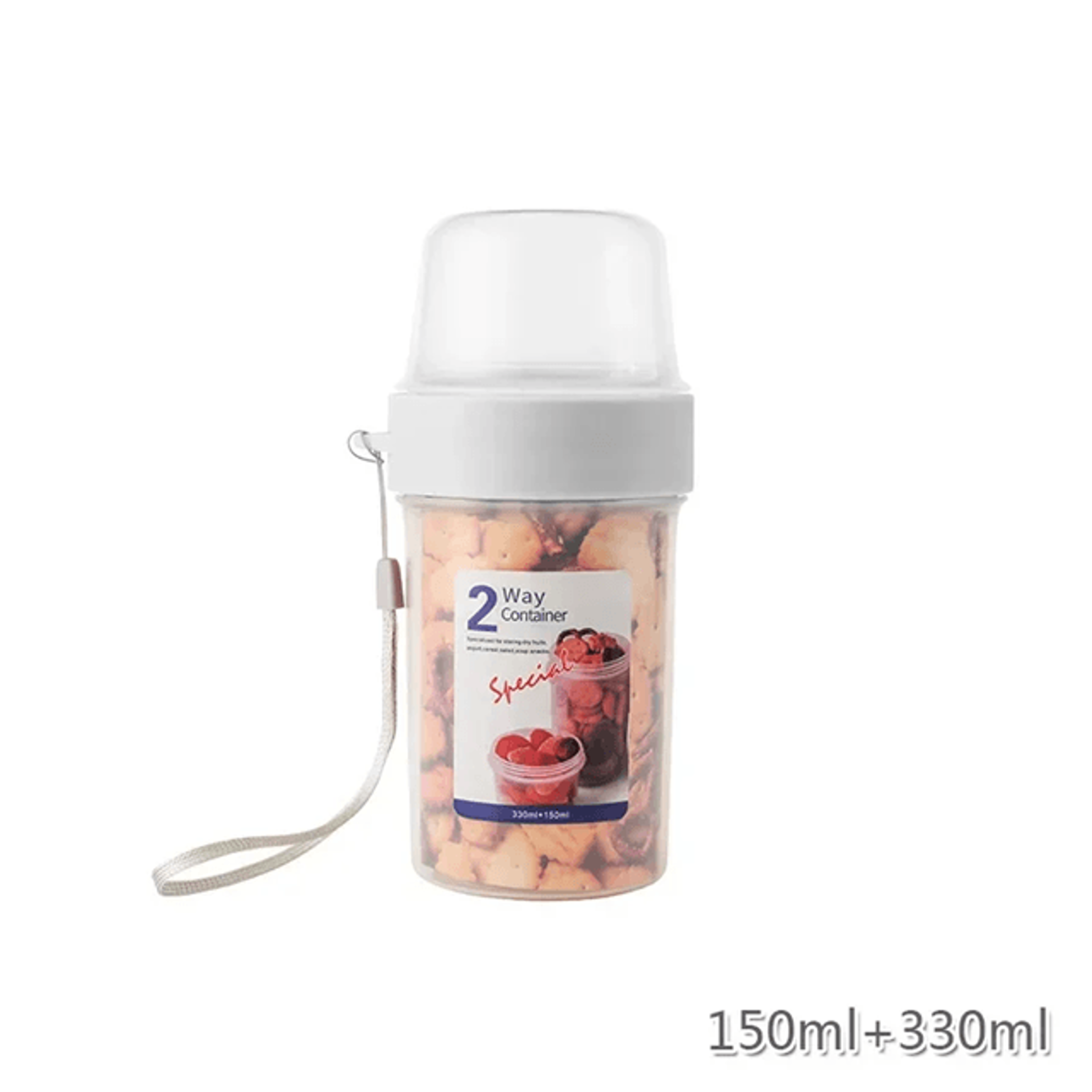 FreshGo Portable Yogurt And Salad Cup Set  Leakproof Breakfast Container With Fork And Sauce Cup 5