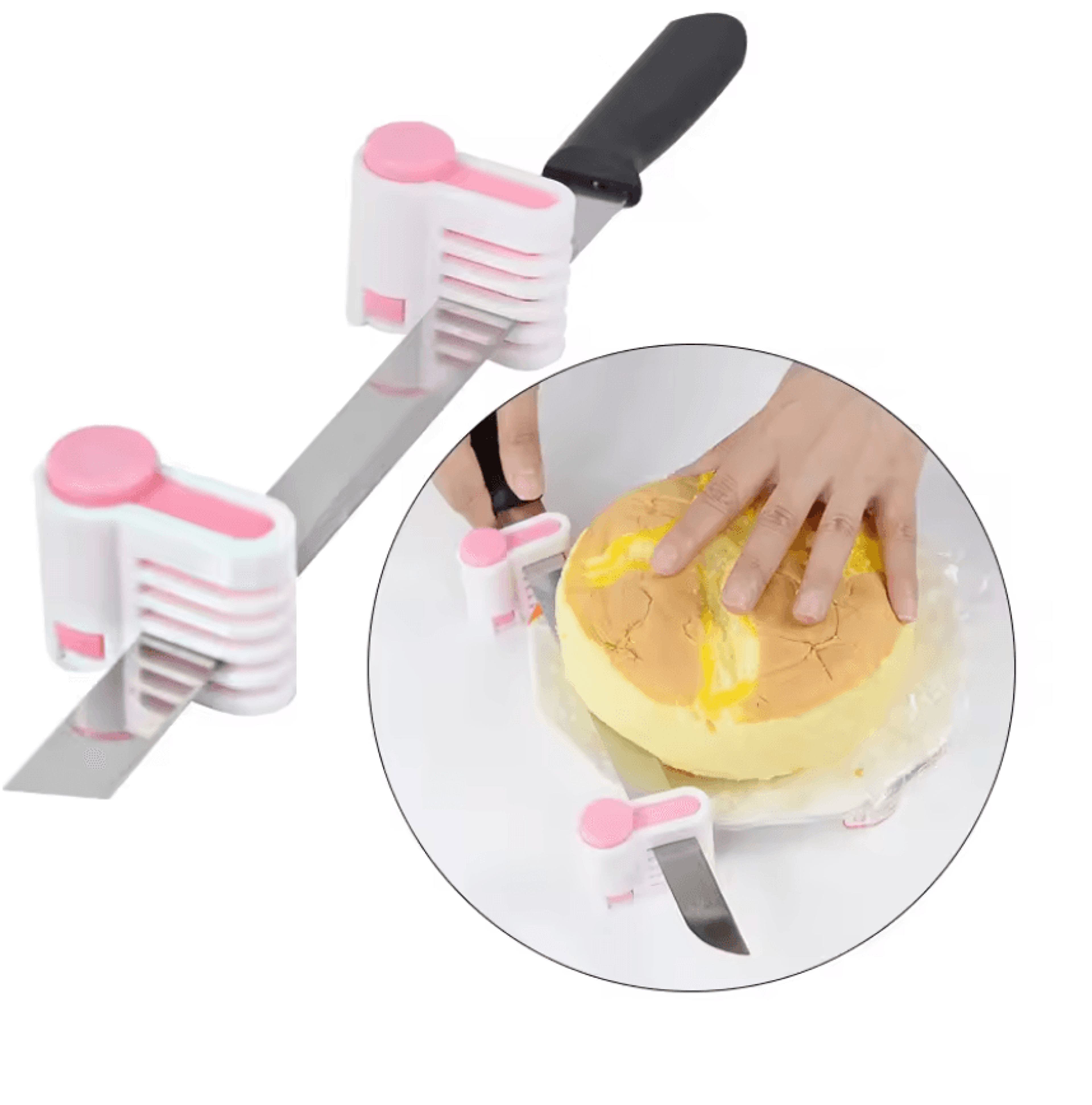 LayerEase Adjustable 5 Layer Bread And Cake Slicer Set For Effortless Precision Cutting 1
