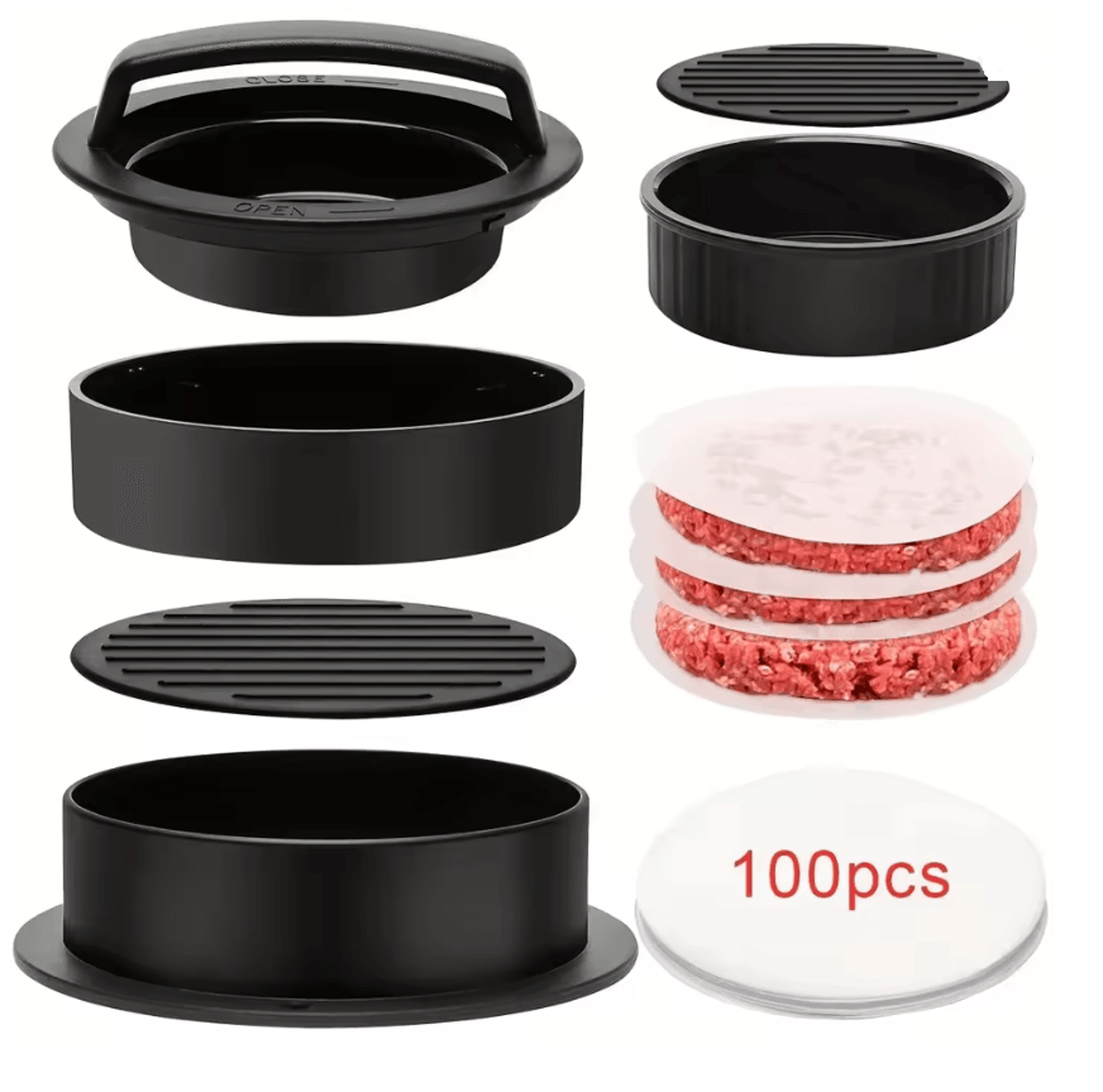 PattyPro Non Stick Hamburger Press And Burger Maker Mold For Perfect Patties 5