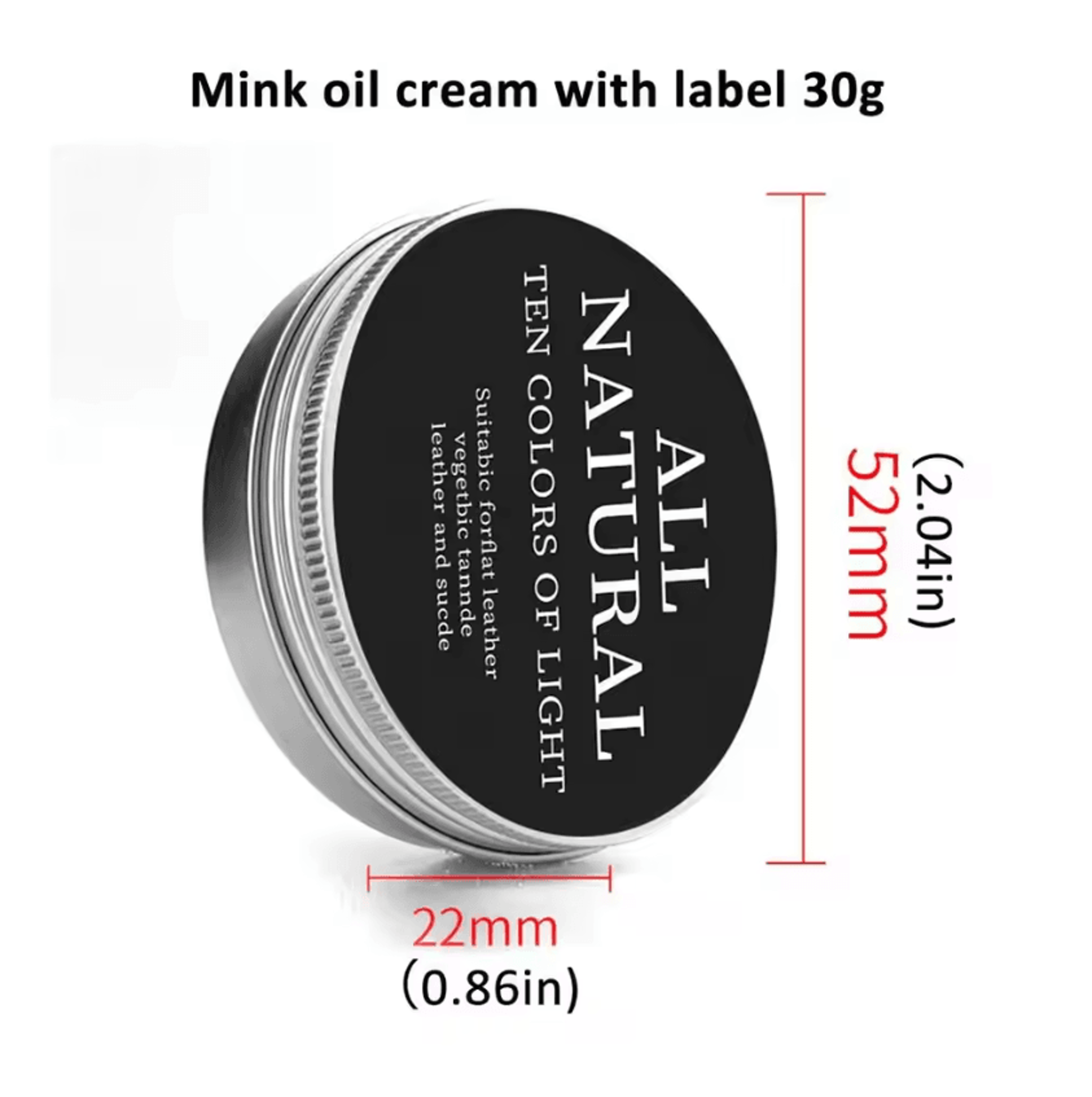 LuxRestore Premium Mink Oil Leather Care Cream For Shoes Bags And Accessories 6