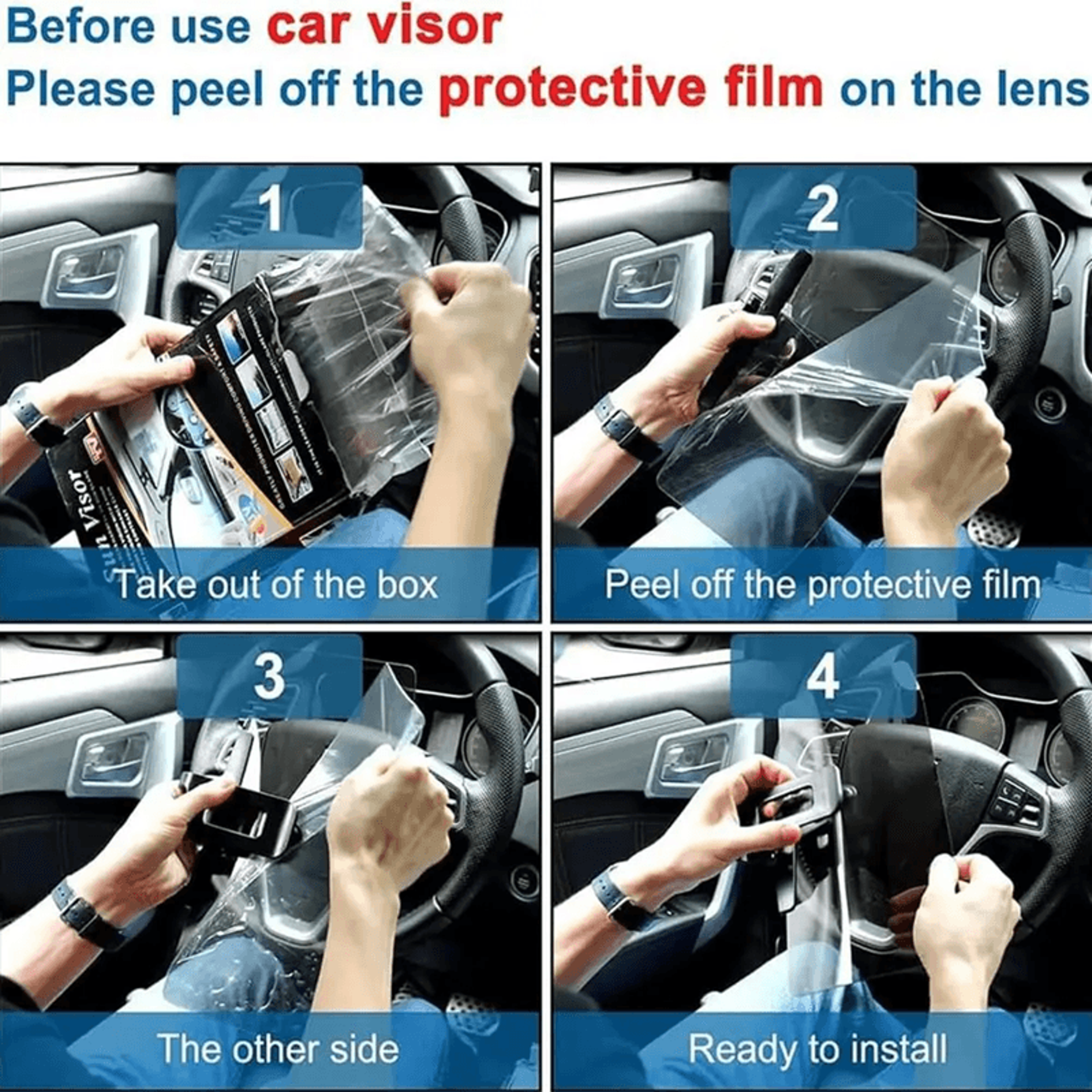 ClearView Polarized Car Sun Visor Extender With Anti Glare Protection 2