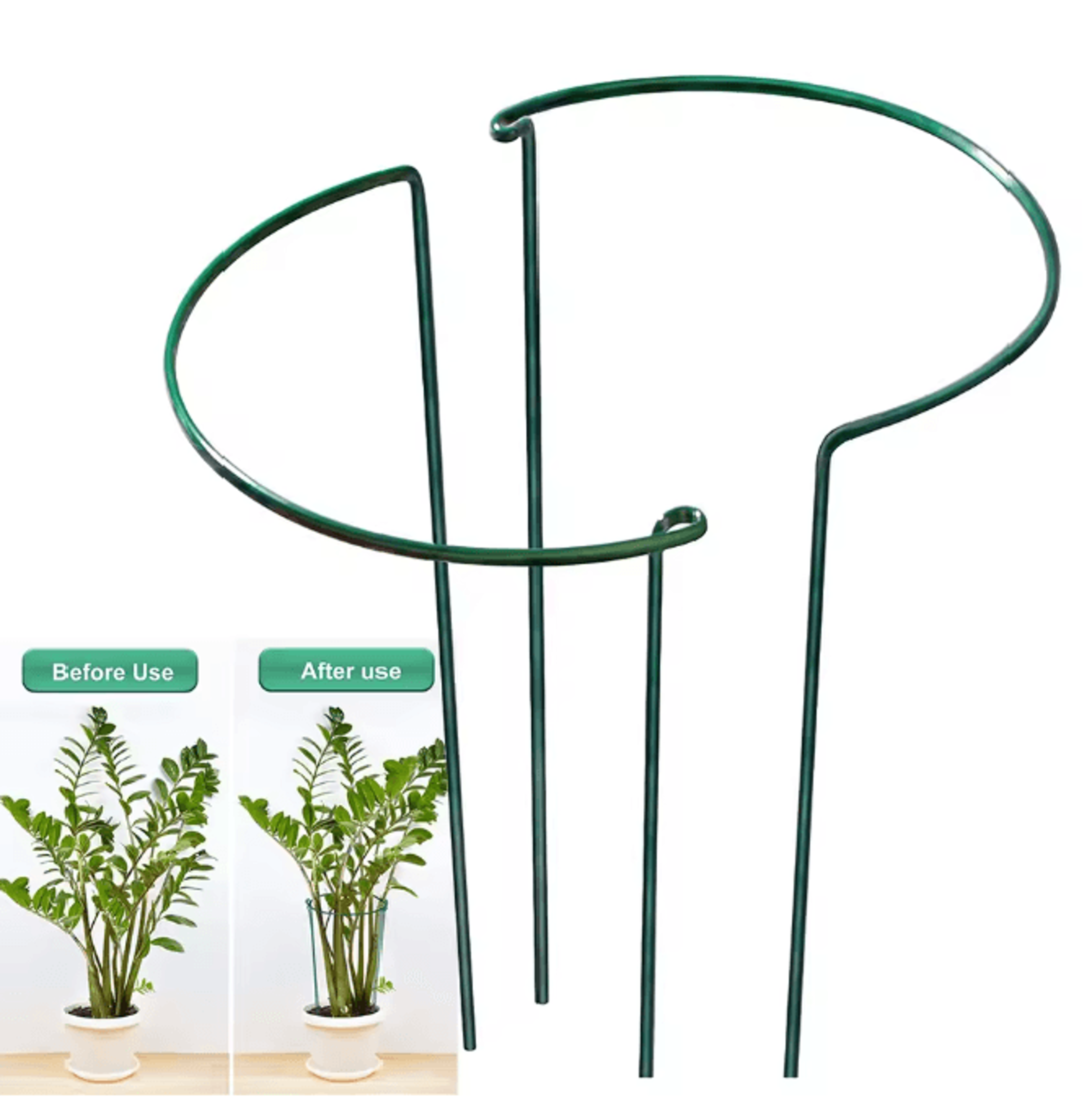 GrowStrong Metal Plant Support Stakes Set Of 2 0