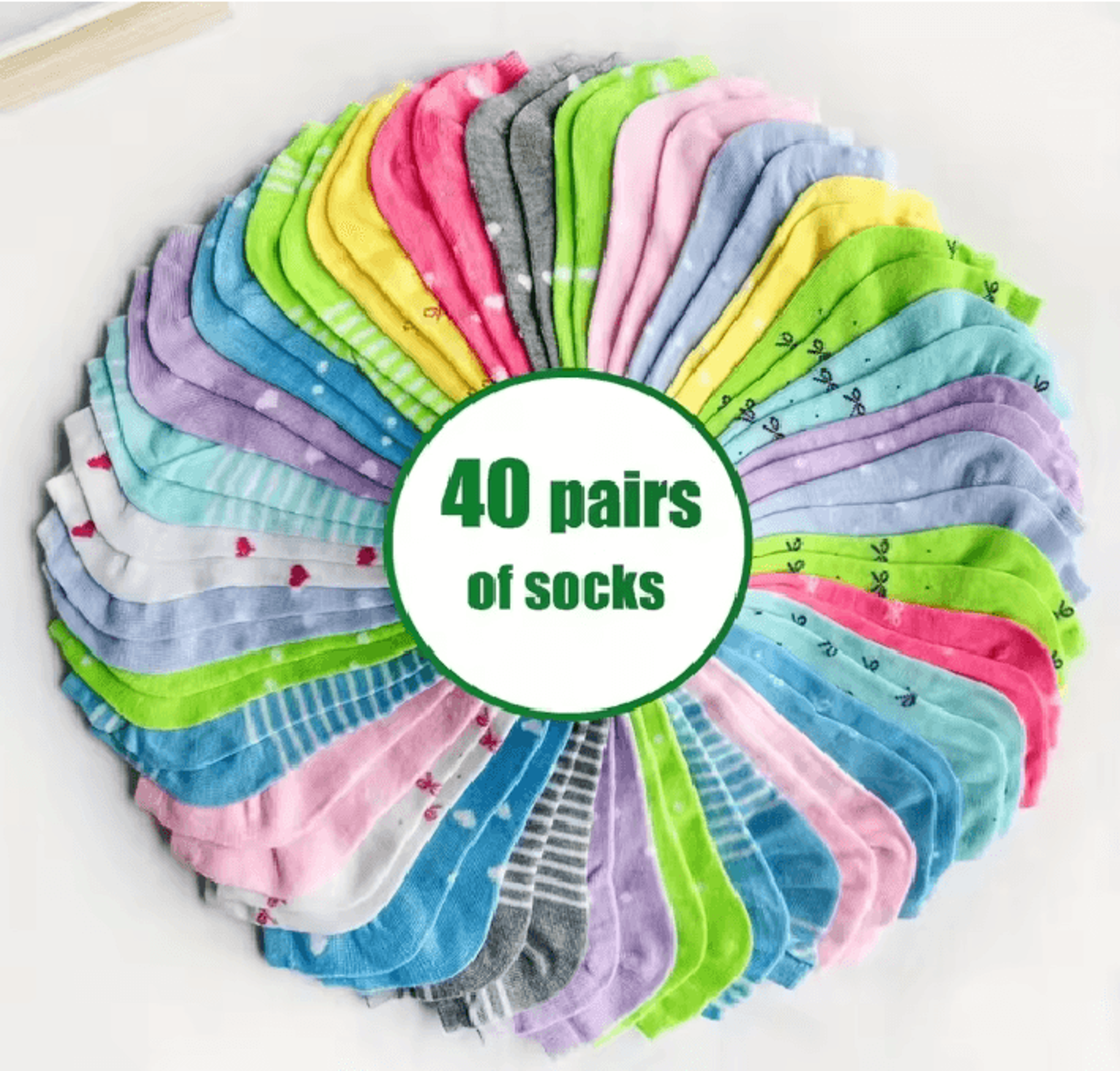 HeartEase Candy Colored Ankle Socks For Women 8