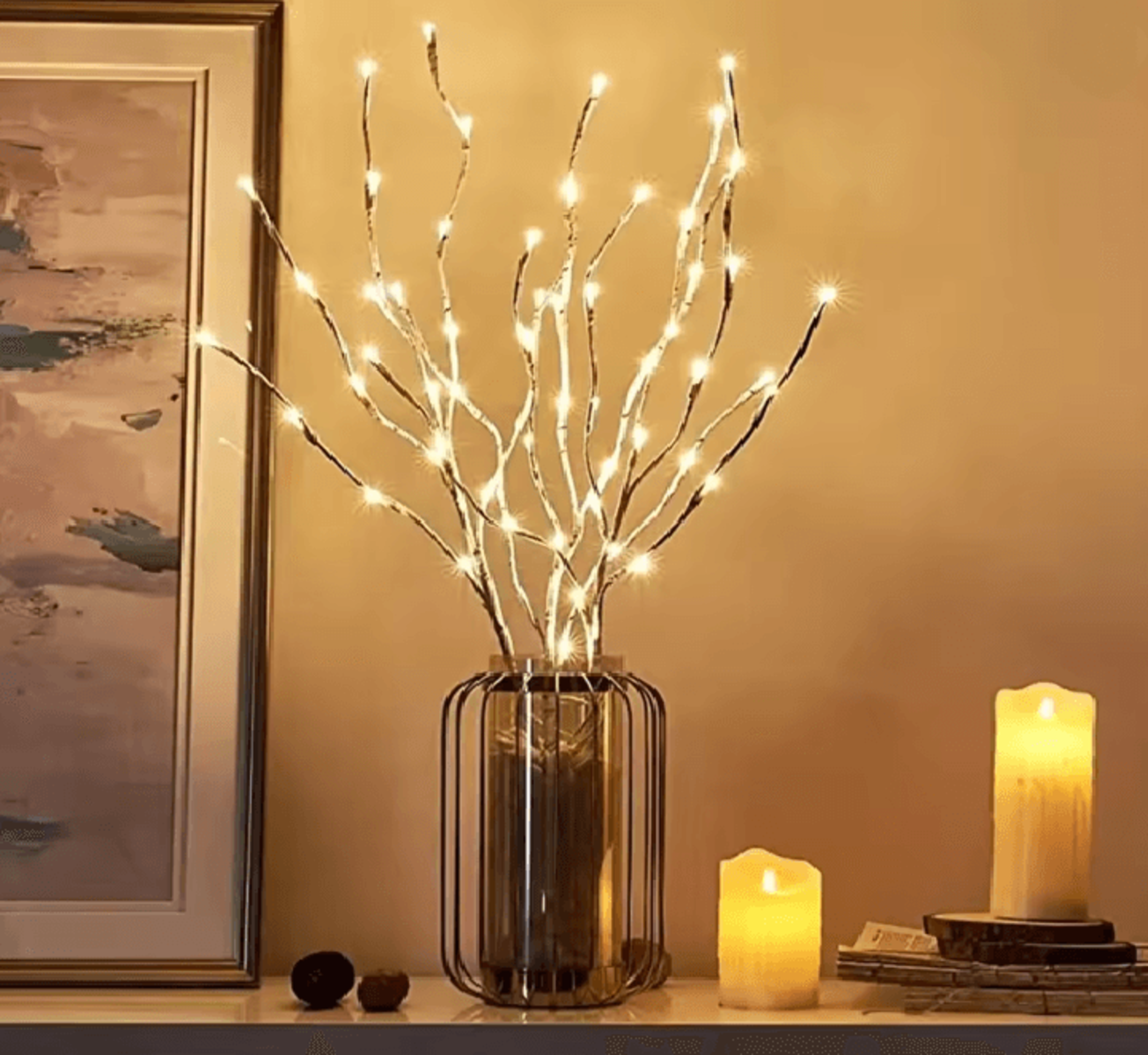 White Birch Branch LED Light 4
